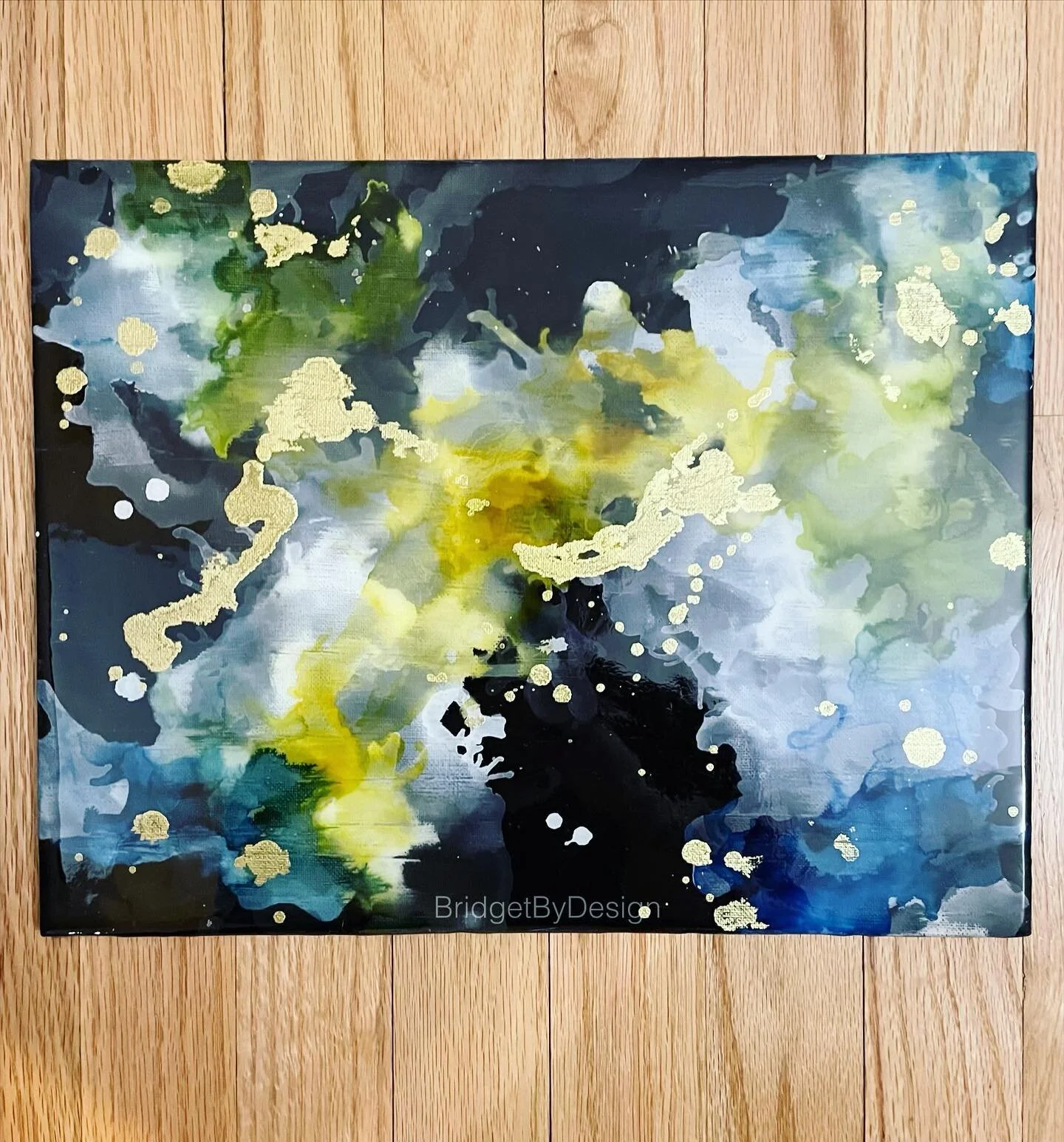 ✨WOOD NYMPH✨ alcohol inks on 11&rdquo;x14&rdquo; canvas #bridgetbydesign #bridgetxdesign