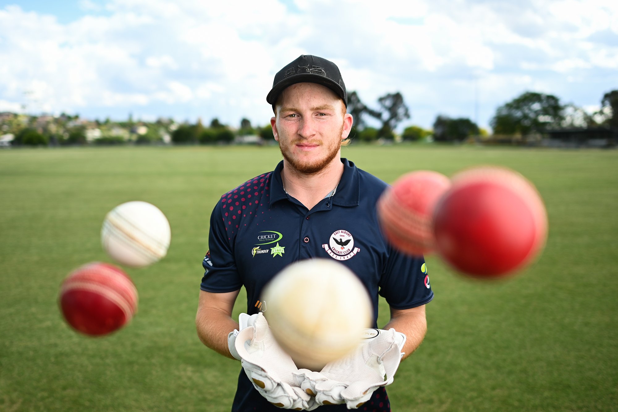  (Photo Mark Jesser) East Albury. East Albury wicketkeeper Miles Hemann-Petersen. One of the best young prospects in CAW and took a combined five catches/stumpings in one game for the first time at the weekend. 