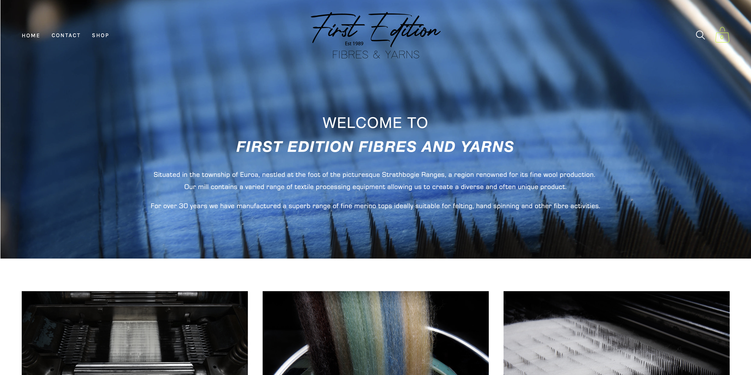 First Edition Fibres and Yarns - eCommerce 