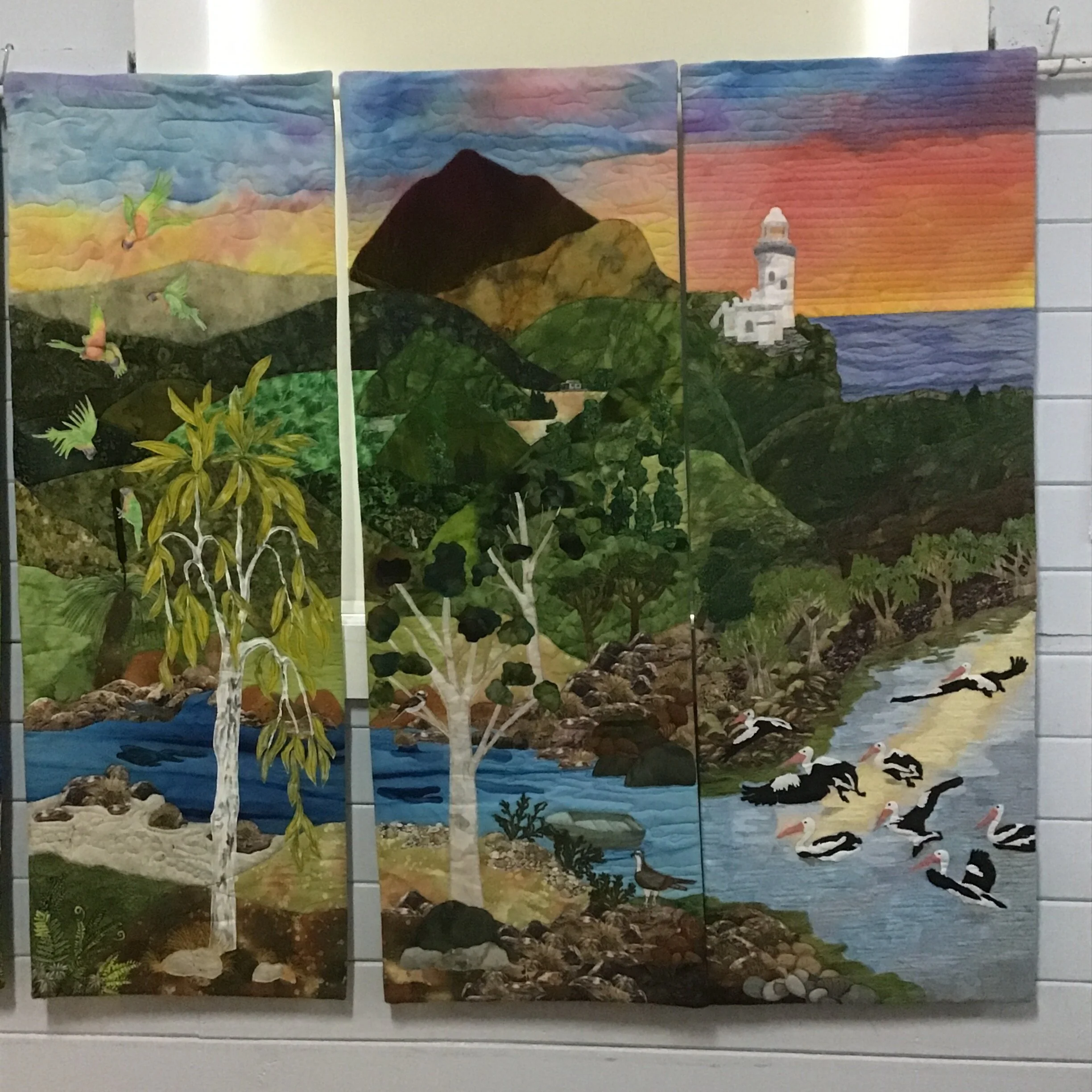 Dawn to Dusk Panel 3,2,1 Patricia Smithyman, Pat Skene, Sue Griffiths