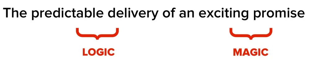 What makes a good brand? The predictable delivery of an exciting promise.