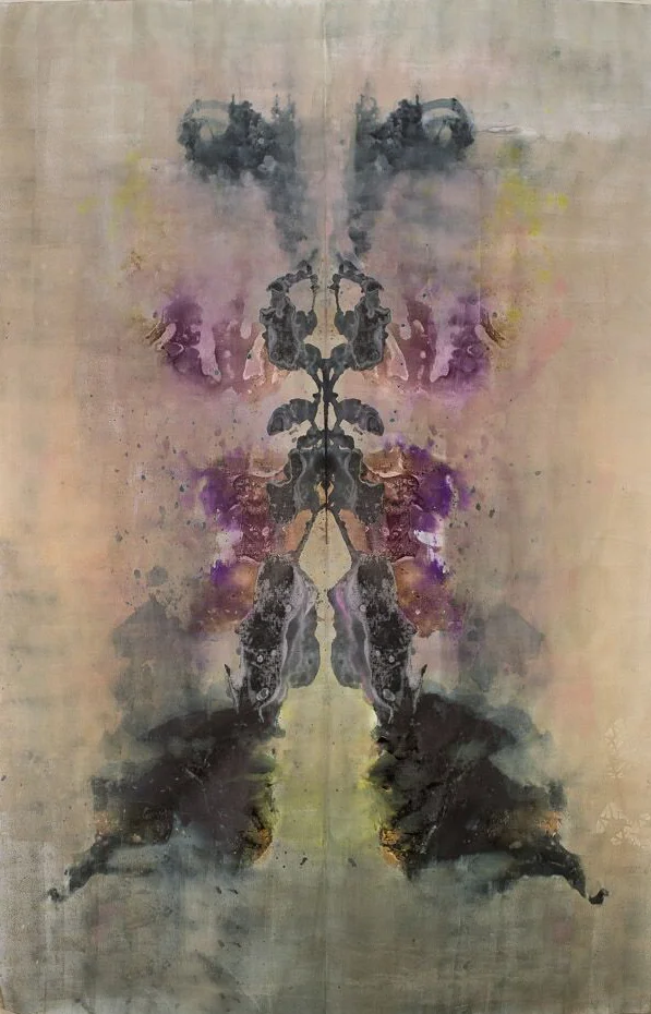  Temple 1. Mixed media wall hanging on linen canvas. 140×230cm. Year 2017. 