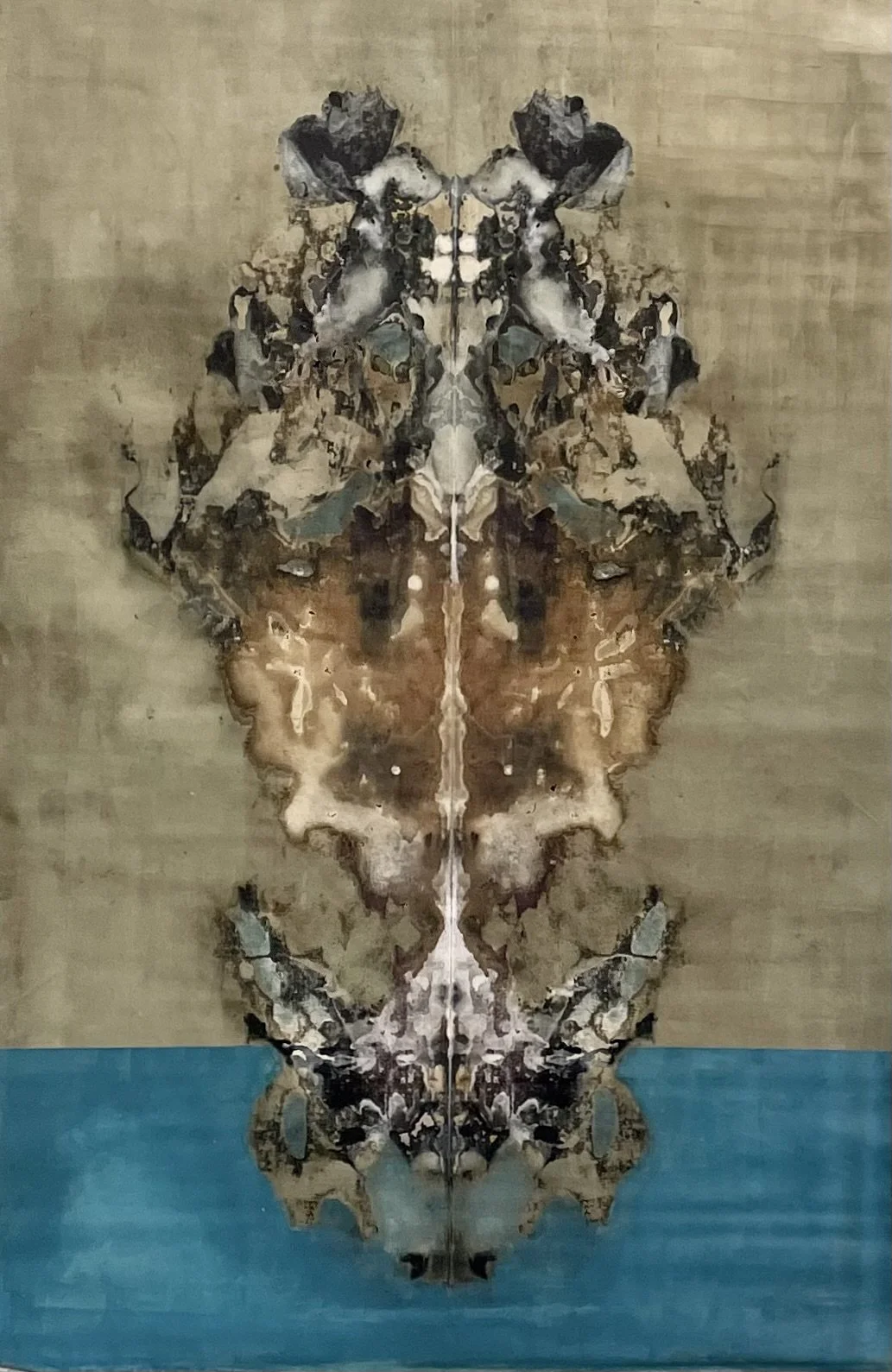  Temple. Mixed media wall hanging on linen canvas. 130×230cm. Year 2025. 