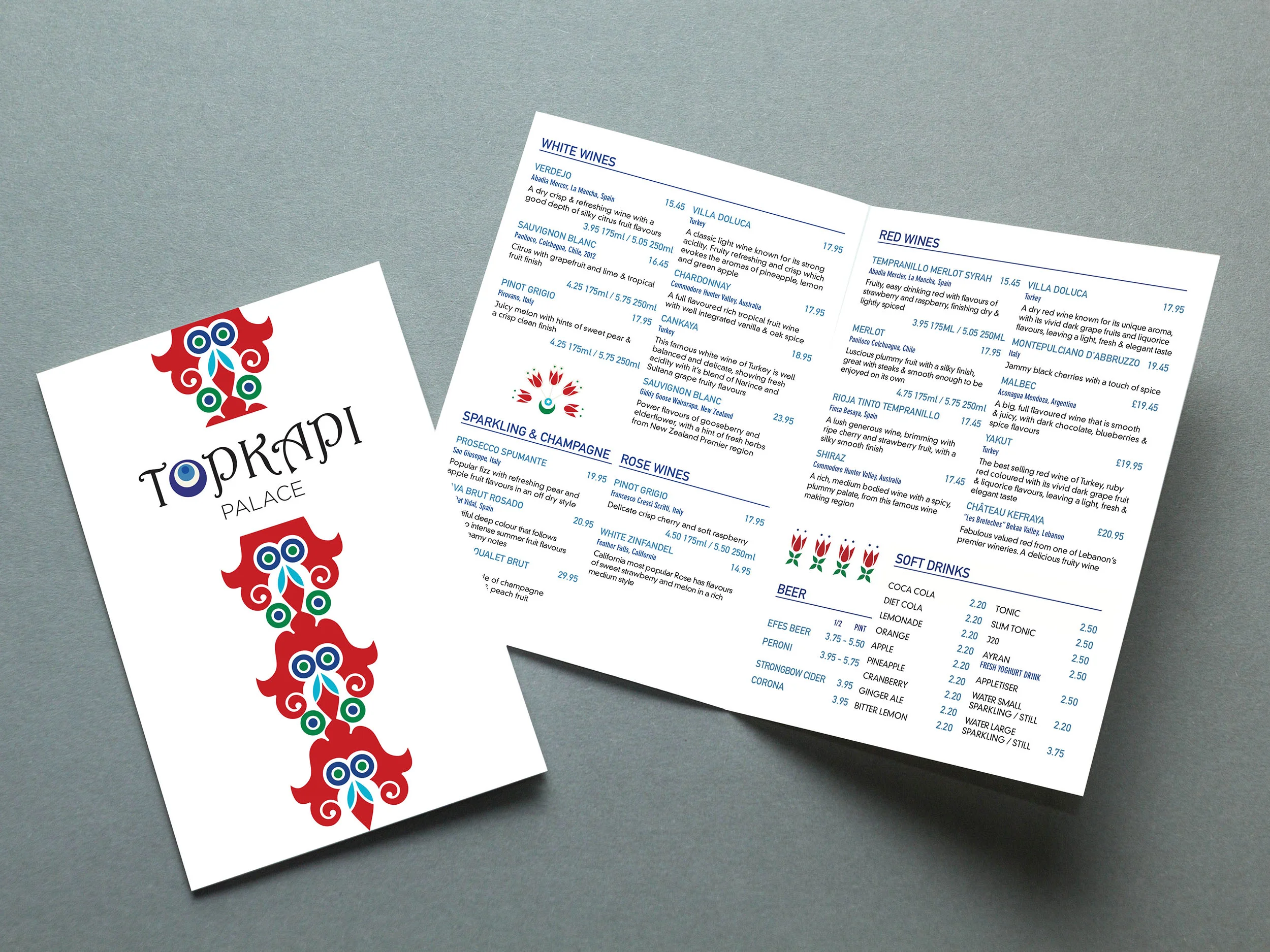 Topkapi Palace - Brand Lift, Pattern Design, Menu Design, Web Design
