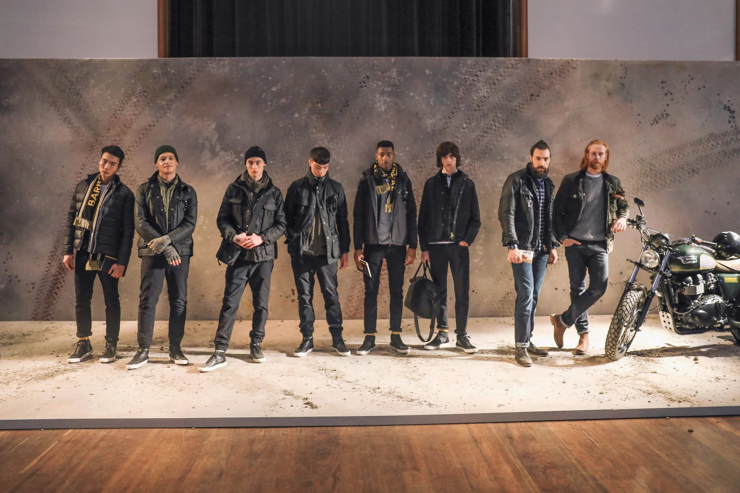 LFWM Barbour International AW17 model line up.jpg