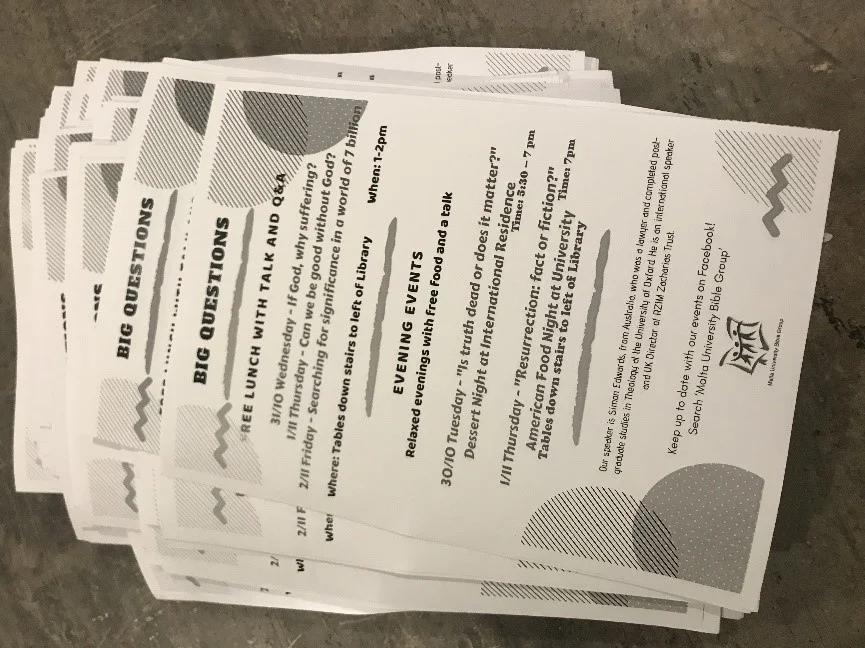 Flyers ligger klare for den store aksjonsuka!