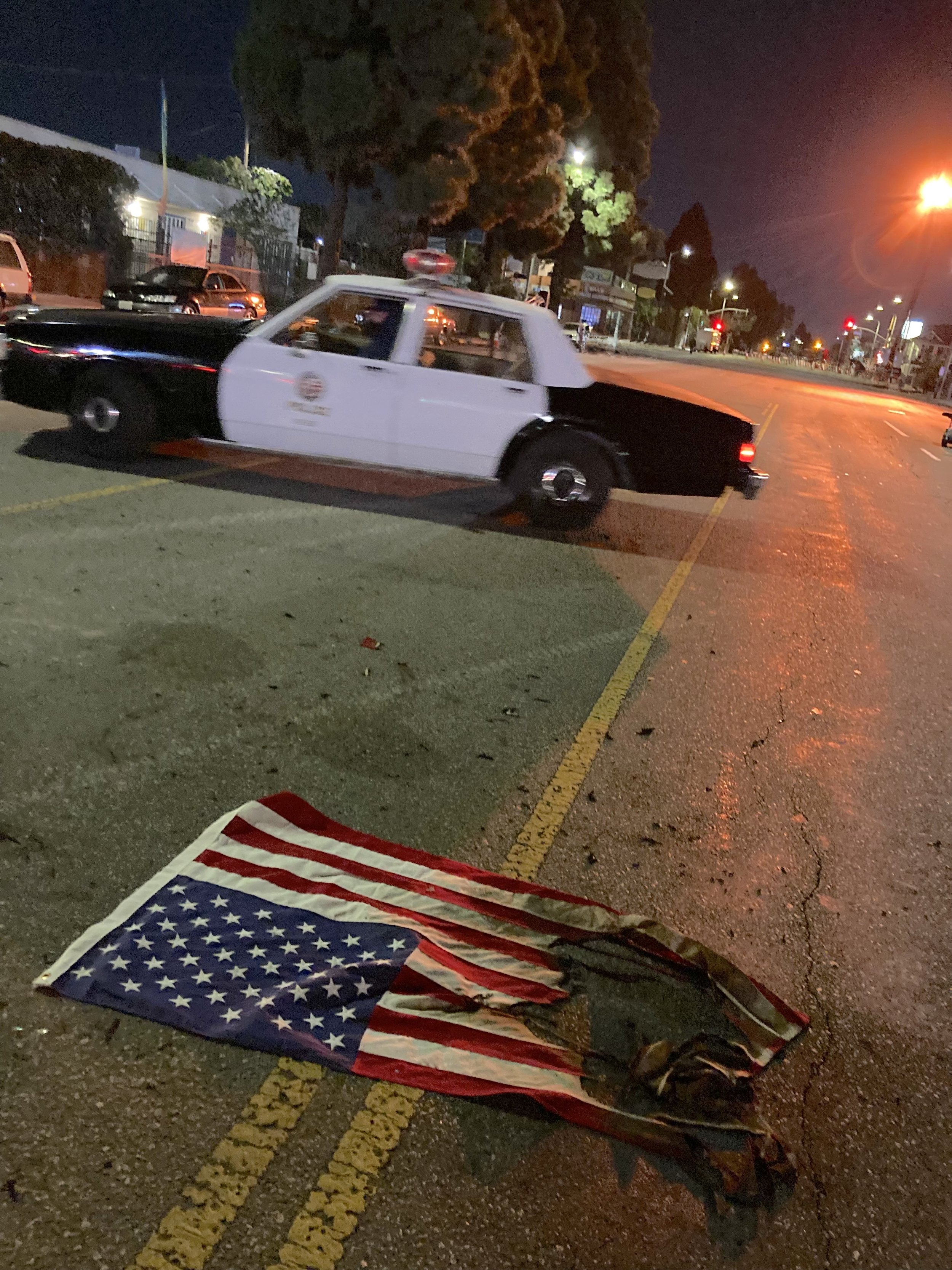 Burned Flag, Los Angeles