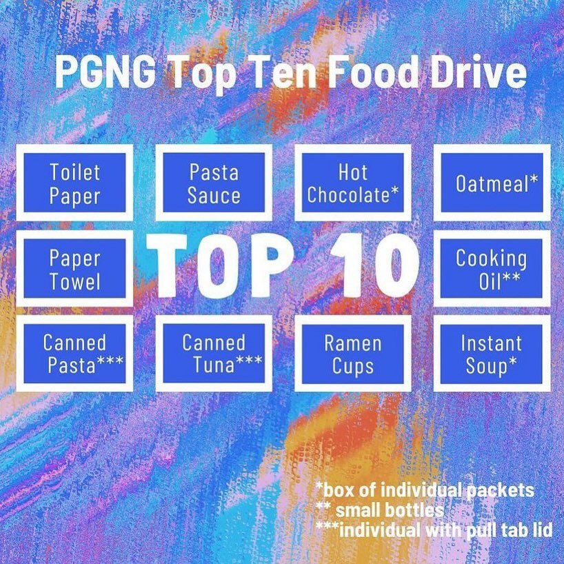 Your grocery list for this Sunday! Over the last 3 months, we have been purchasing food specific to certain needs and SUNDAY APRIL 7TH  is our final collection date for this type of food Drive! More details on our announcement page. Link in bio.