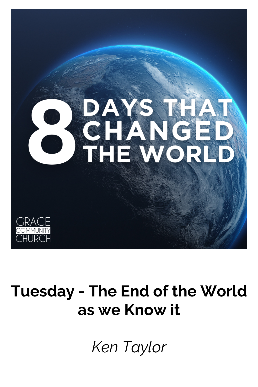 Tuesday - The End of the World as We Know It episode artwork