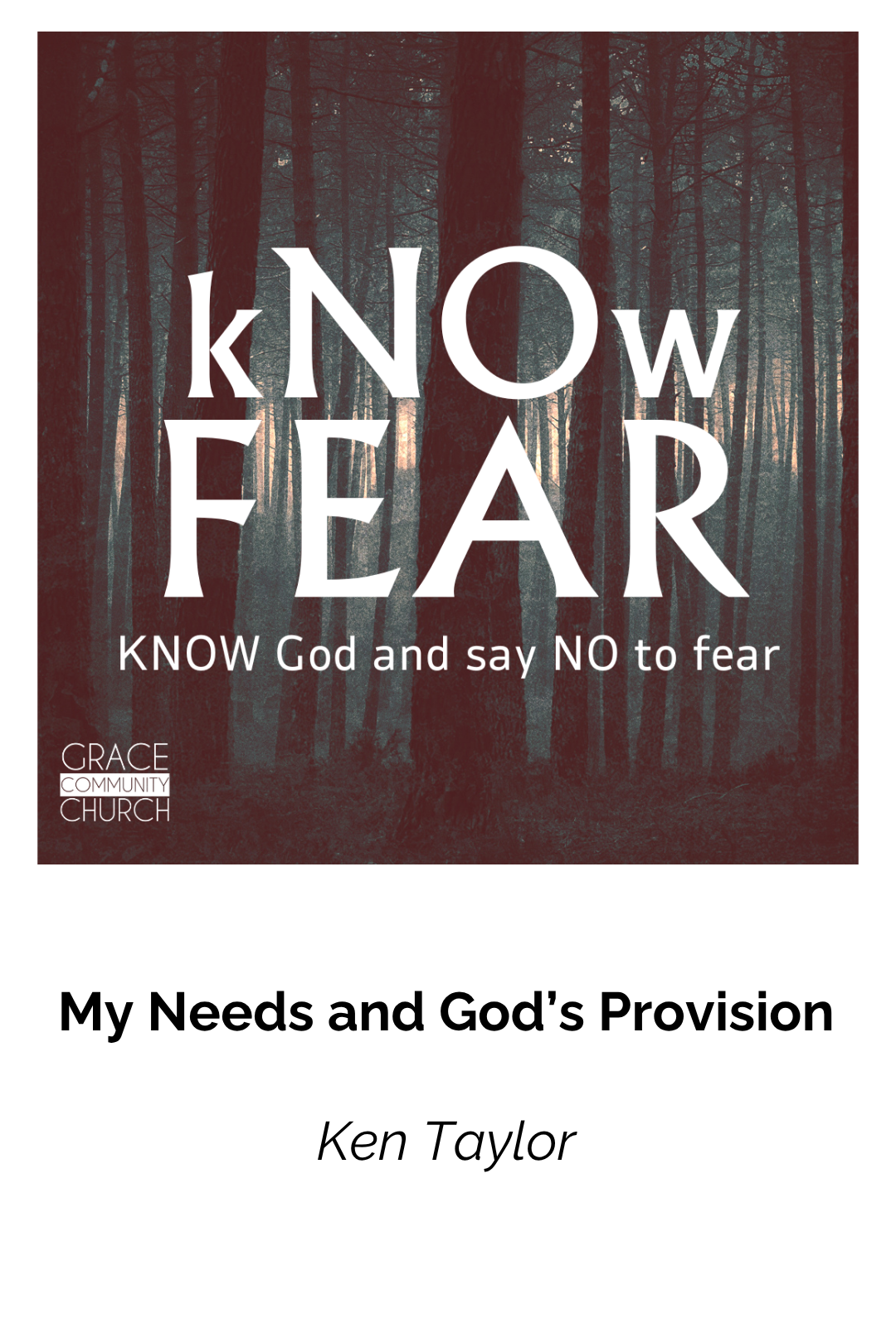 My Needs and God's Provision episode artwork