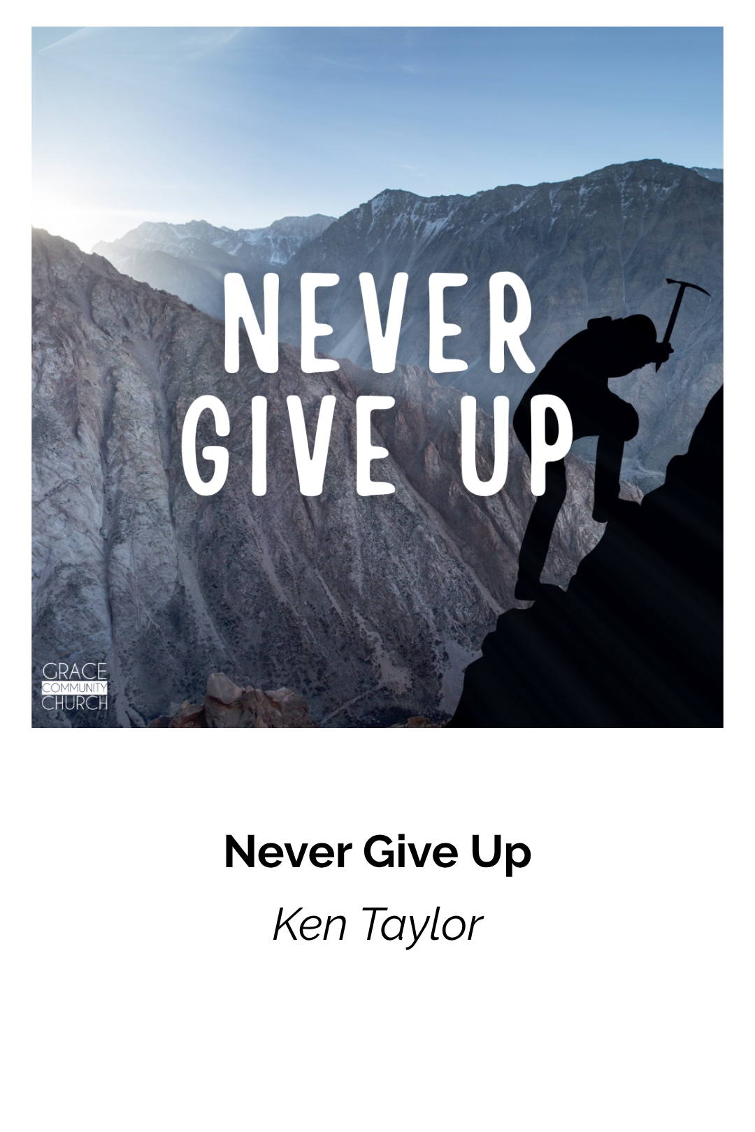 Never Give Up episode artwork