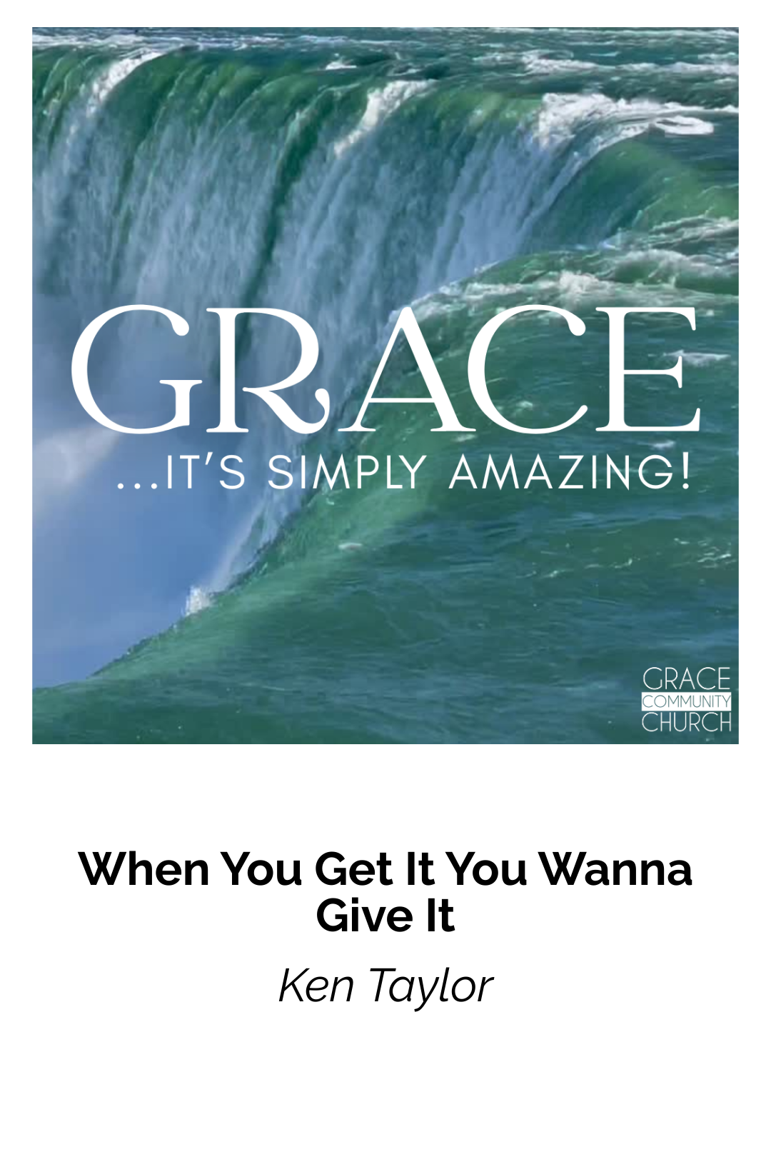 When You Get It You Wanna Give It