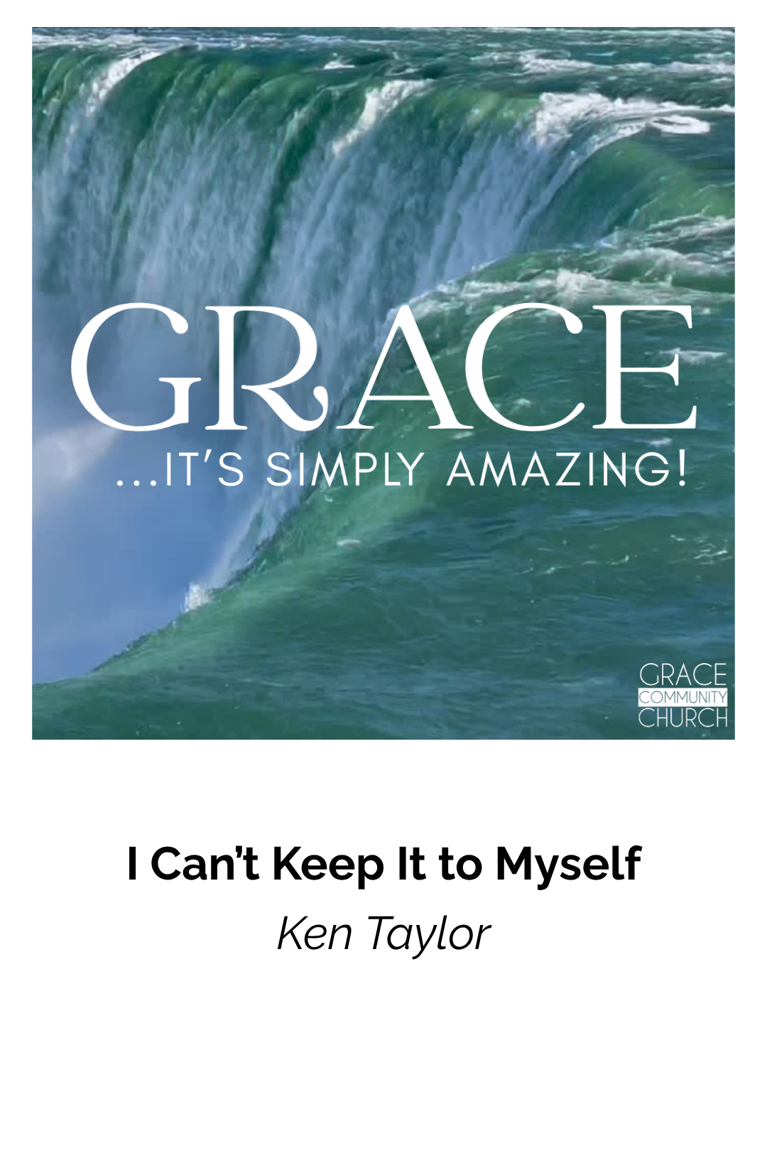 I Can't Keep It to Myself