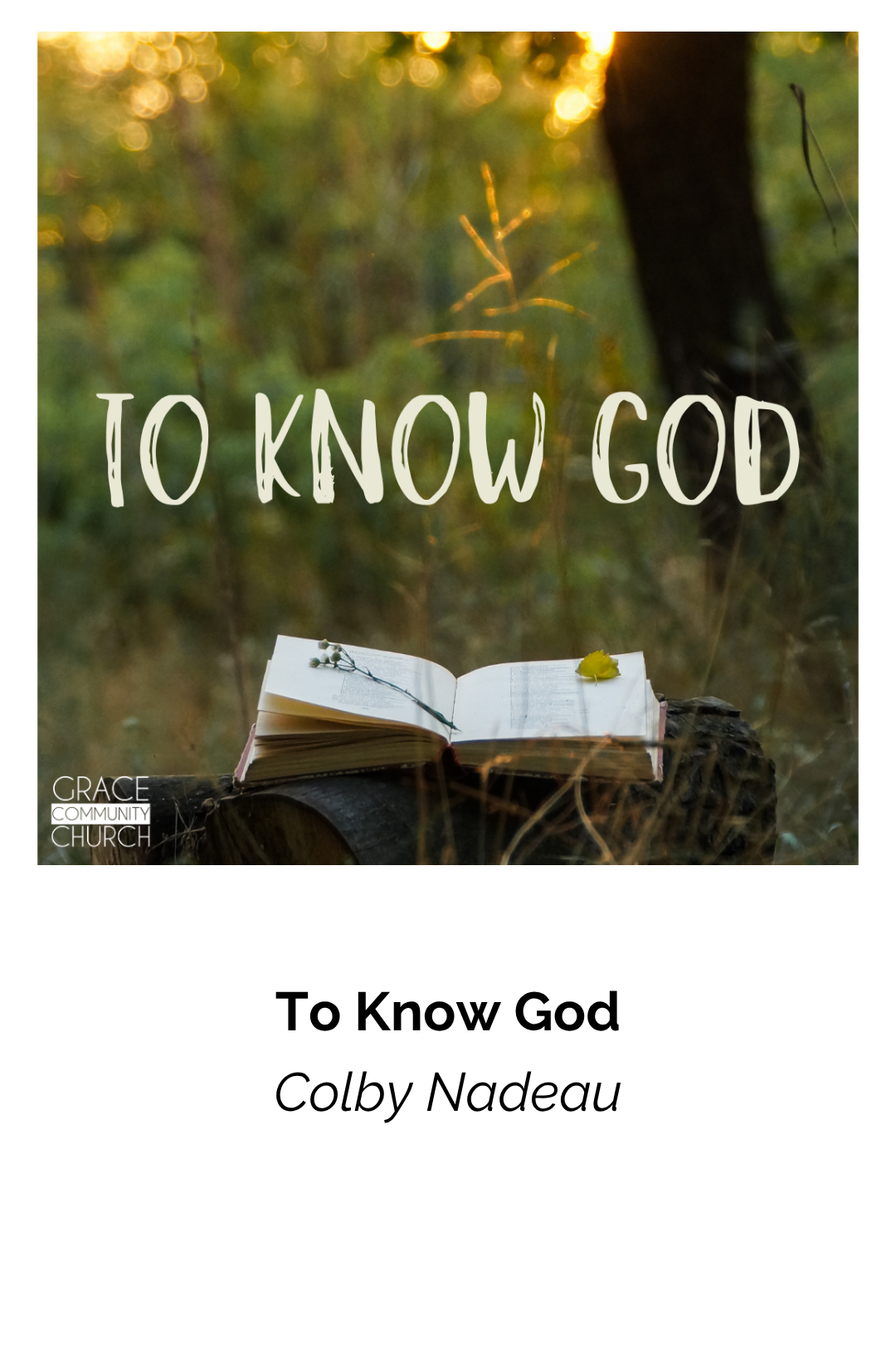 To Know God episode artwork