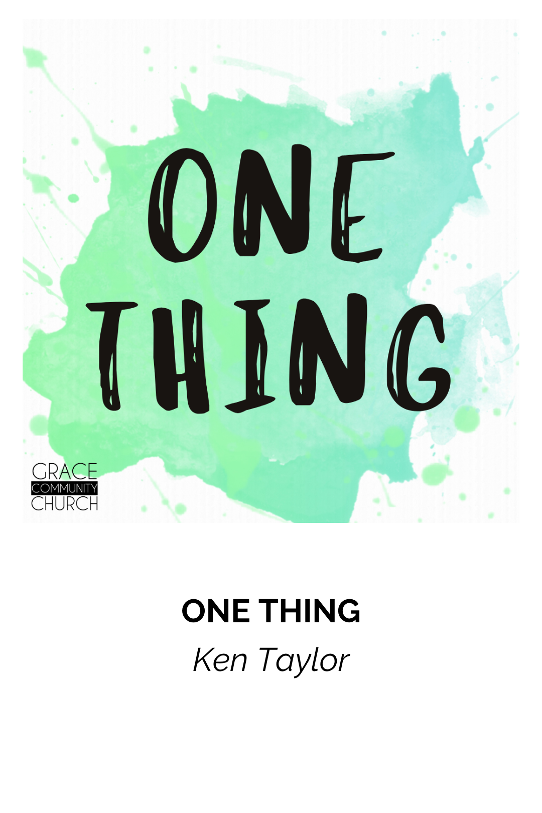 ONE THING