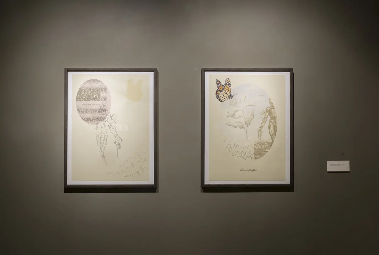 Installation view of An opportunity awaits to display their parts at the Kruk Gallery, Superior, WI, 2018