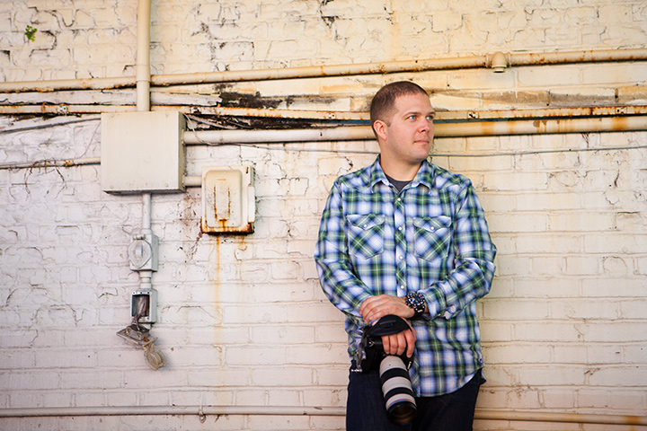 During a shoot in New Orleans with my friends Jason + Sara of Concept Photography. We found a Katrina-damaged parking garage that had some amazing light.