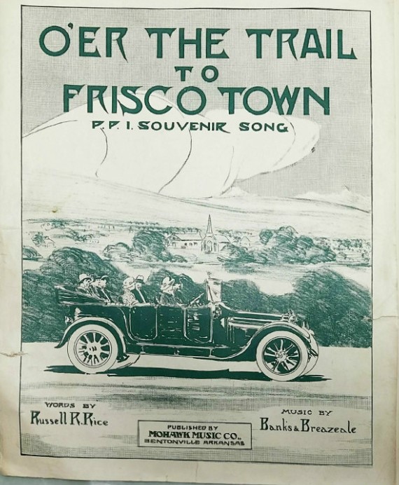 Sheet music written for the Pan-Pacific Exposition, 1915, Russell Rice, author collection.