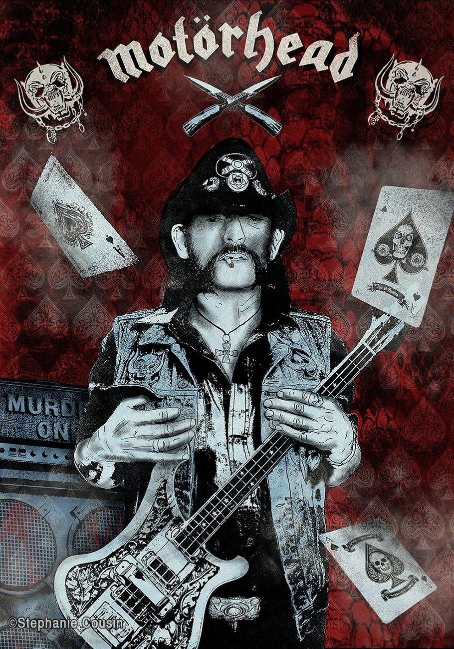 lære Ikke moderigtigt Orphan Print Rock Poster Art - Motörhead / Lemmy Kilmister — Stephanie Cousin