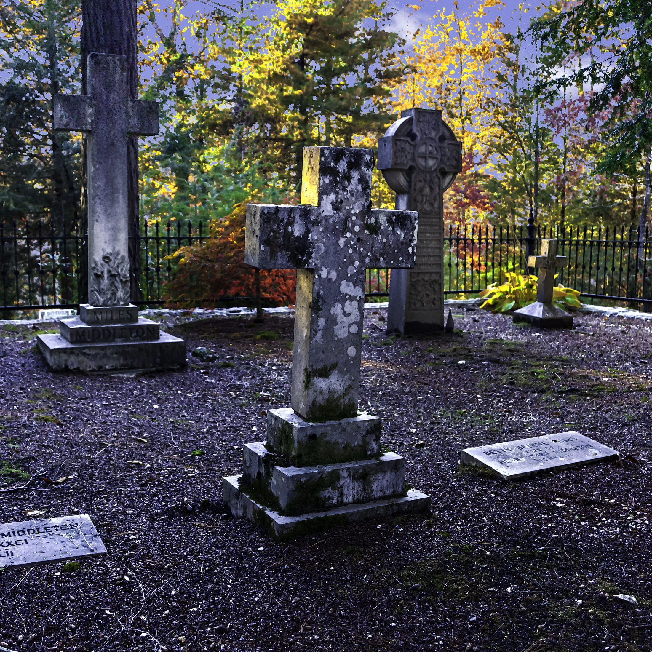 Section of the Grave Yard St John in the Wilderness Episcopal Church
