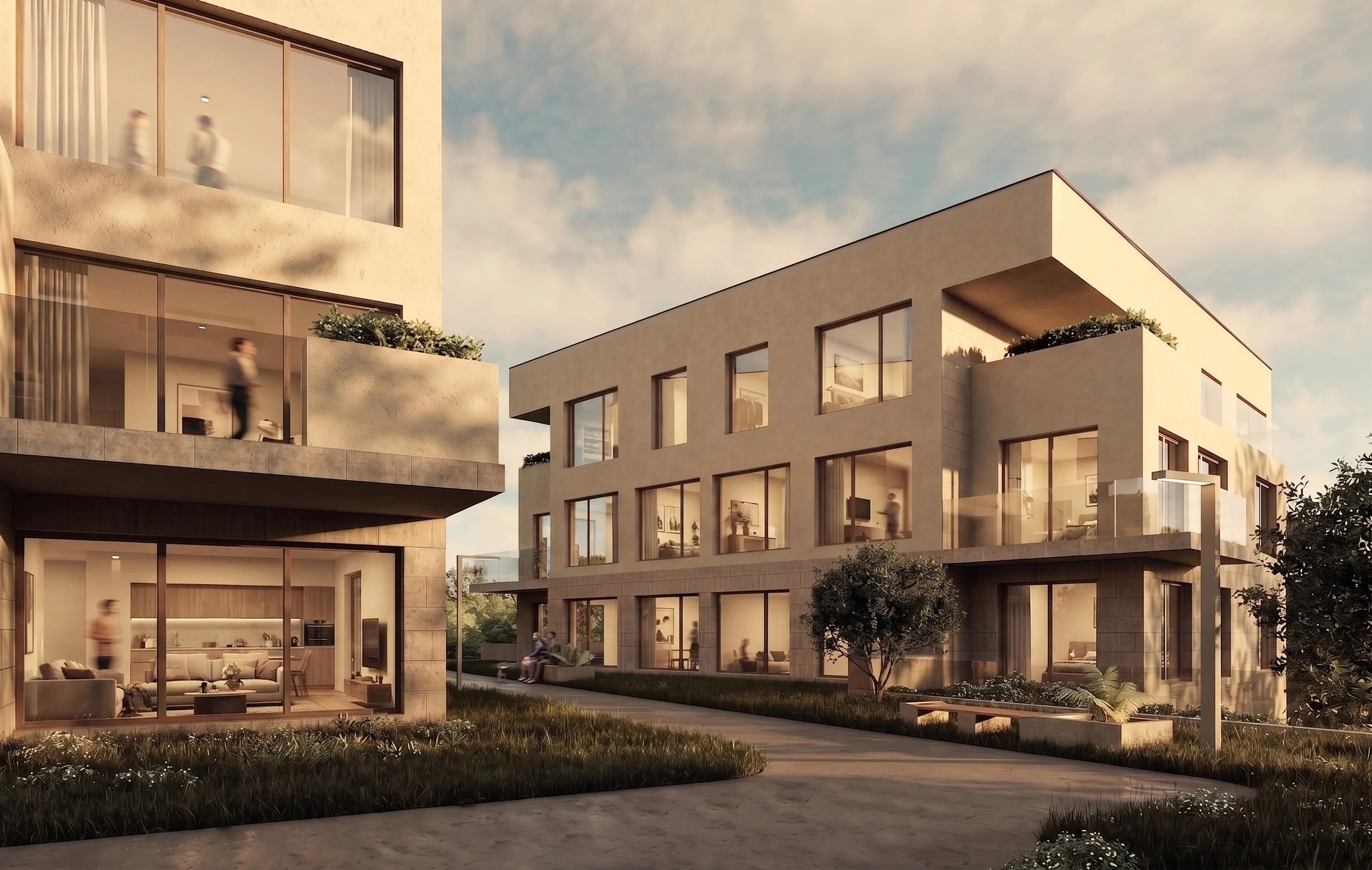 Osiedle ROLLBERGE – przestronne mieszkania z tarasami i loggiami w Szczecinie | ANNA THUROW Architektura i wnętrza