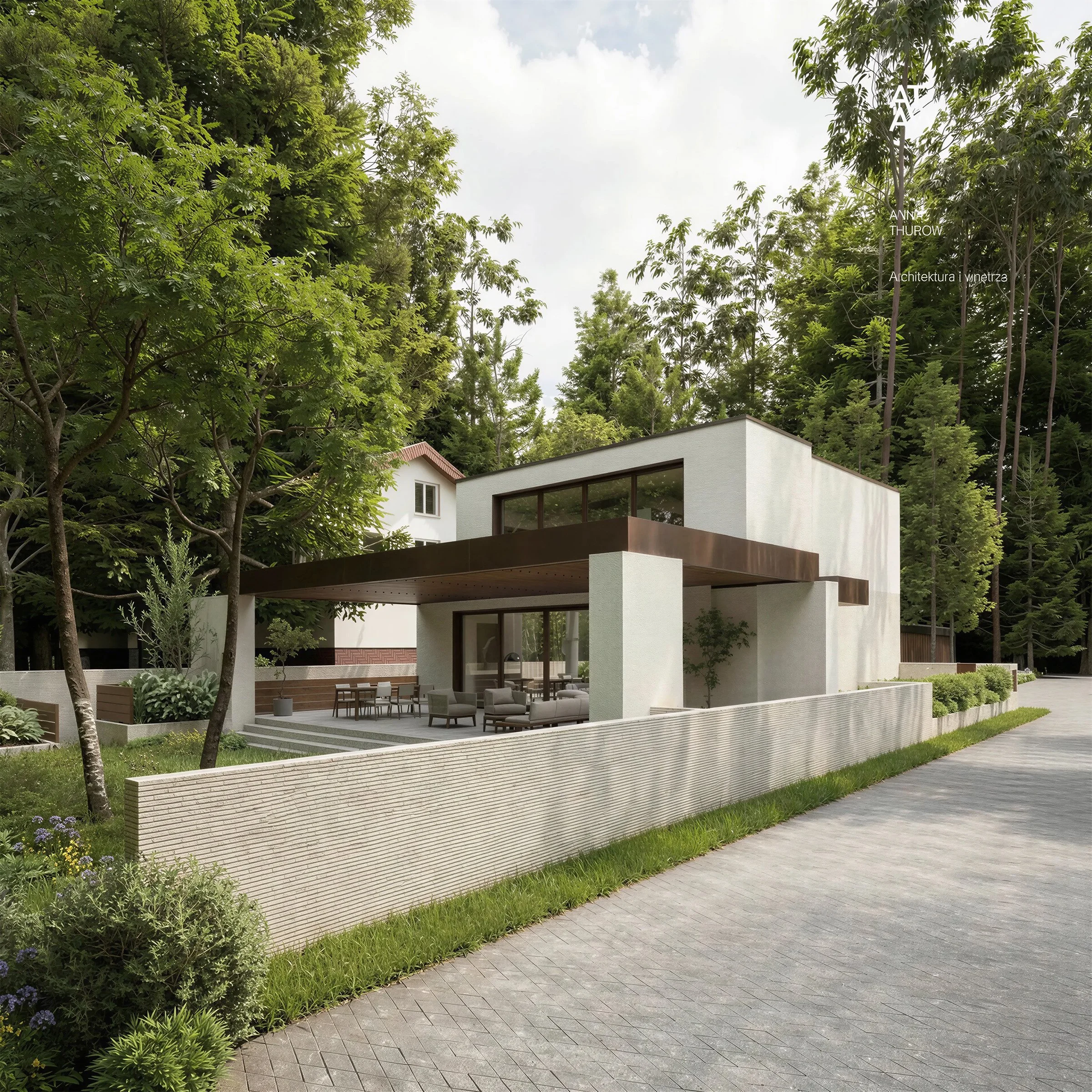 Dom GC – dom nad jeziorem w Szczecinie | ANNA THUROW Architektura i wnętrza