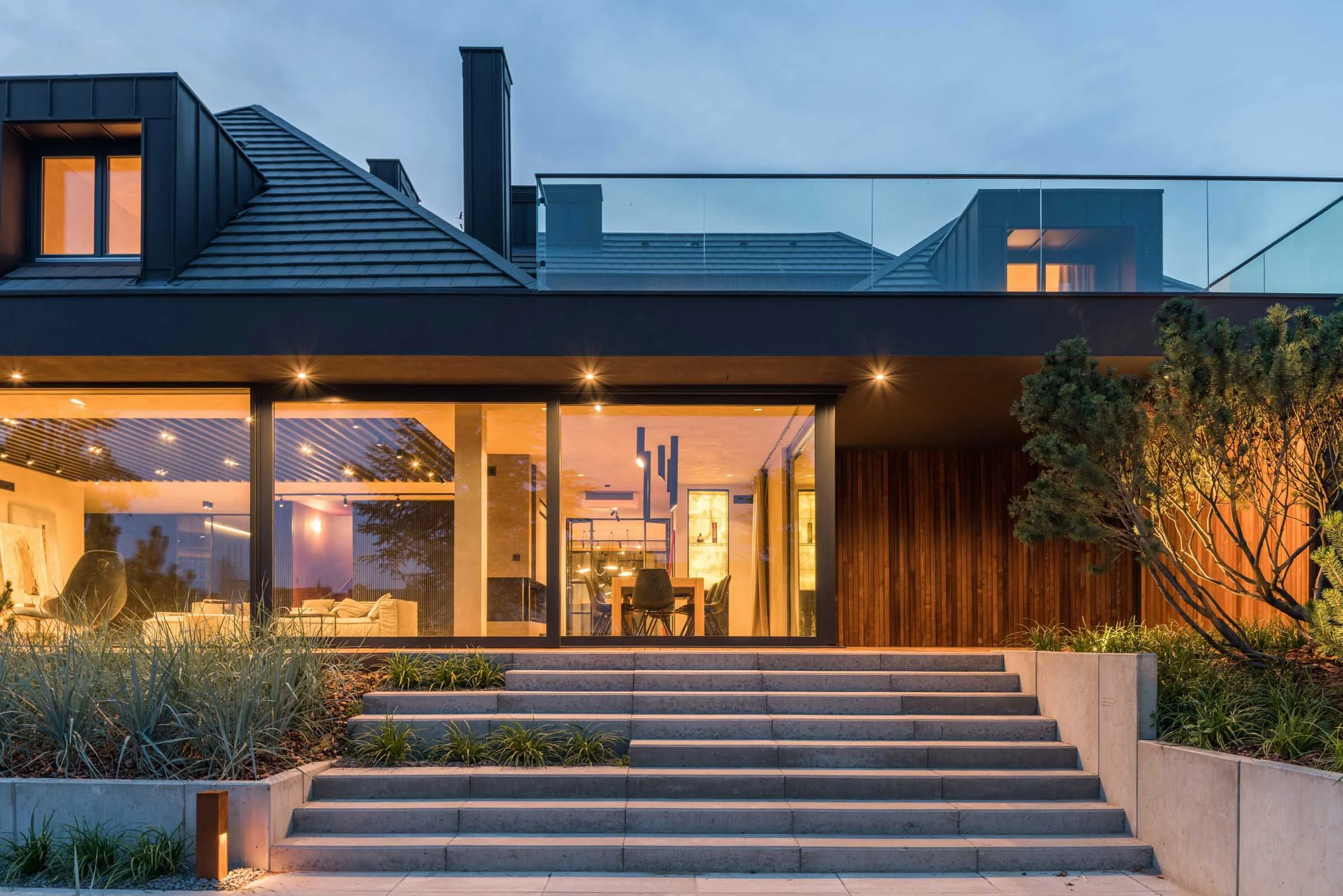 Rezydencja z basenem w Szczecinie  | ANNA THUROW Architektura i wnętrza