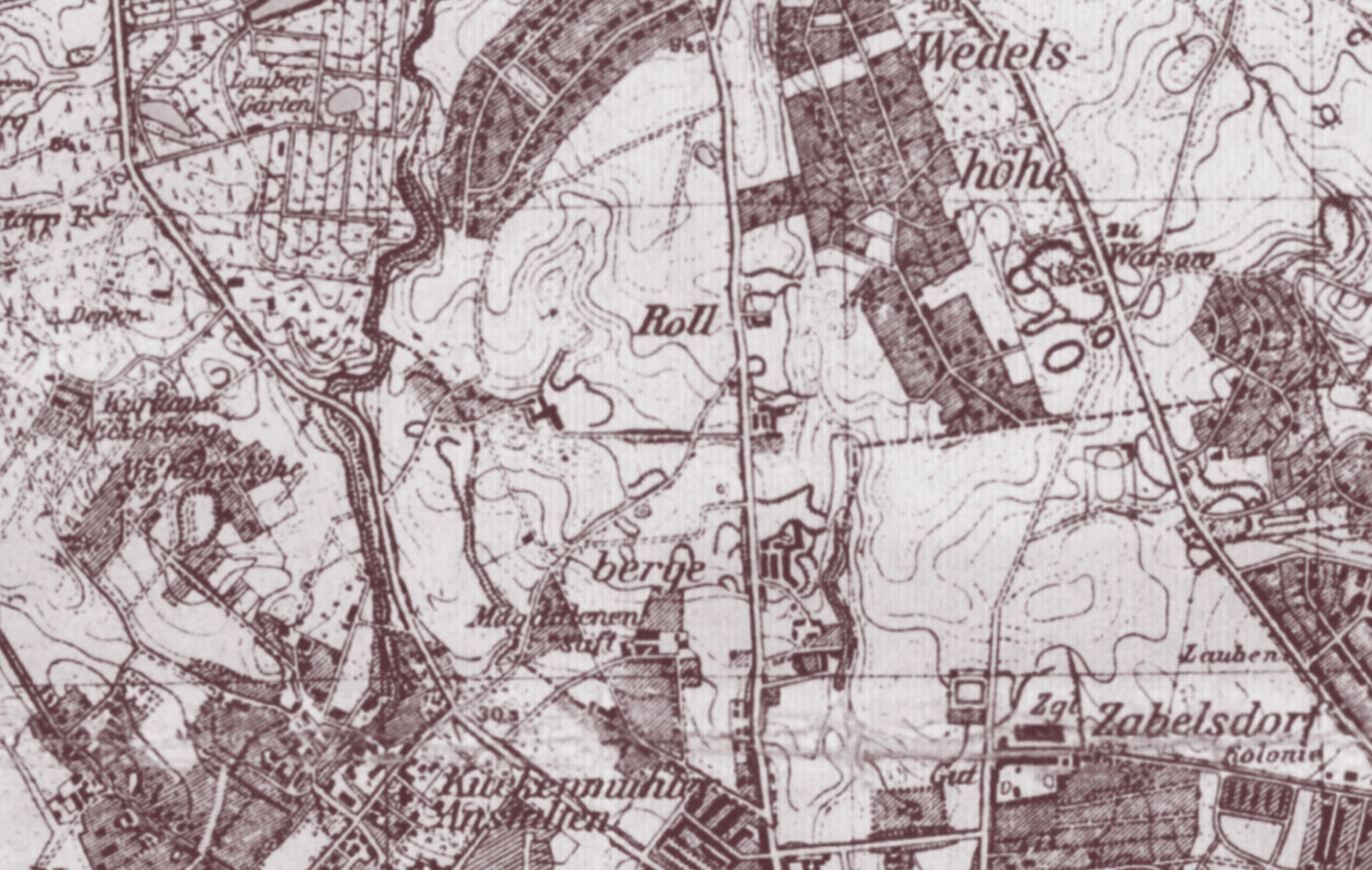 Osiedle ROLLBERGE – mapa historyczna lokalizacji | Szczecin | ANNA THUROW Architektura i wnętrza