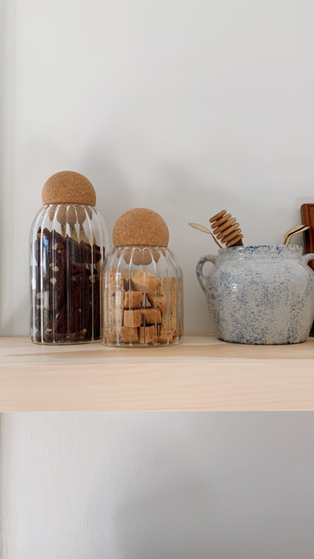 Glass Jars With Cork Ball Lid