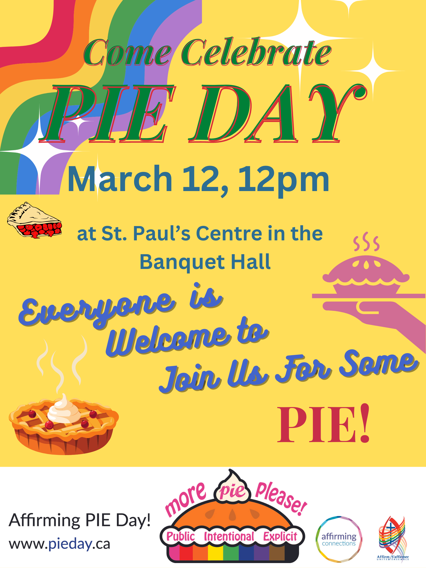 Affirming Pie Day - Sunday, March 12, 2023