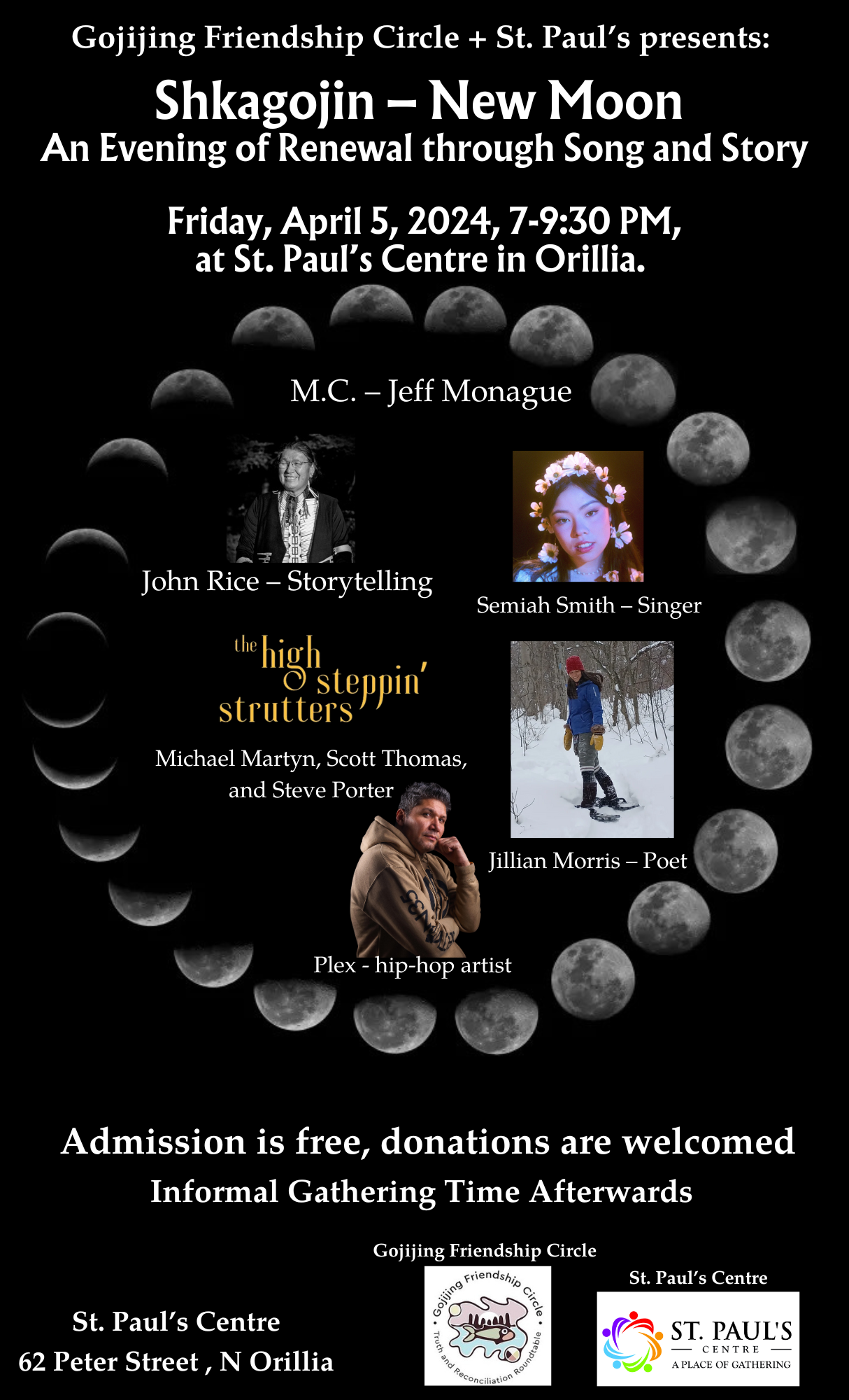 Shkagojin – New Moon “An Evening of Renewal Through Song and Story”