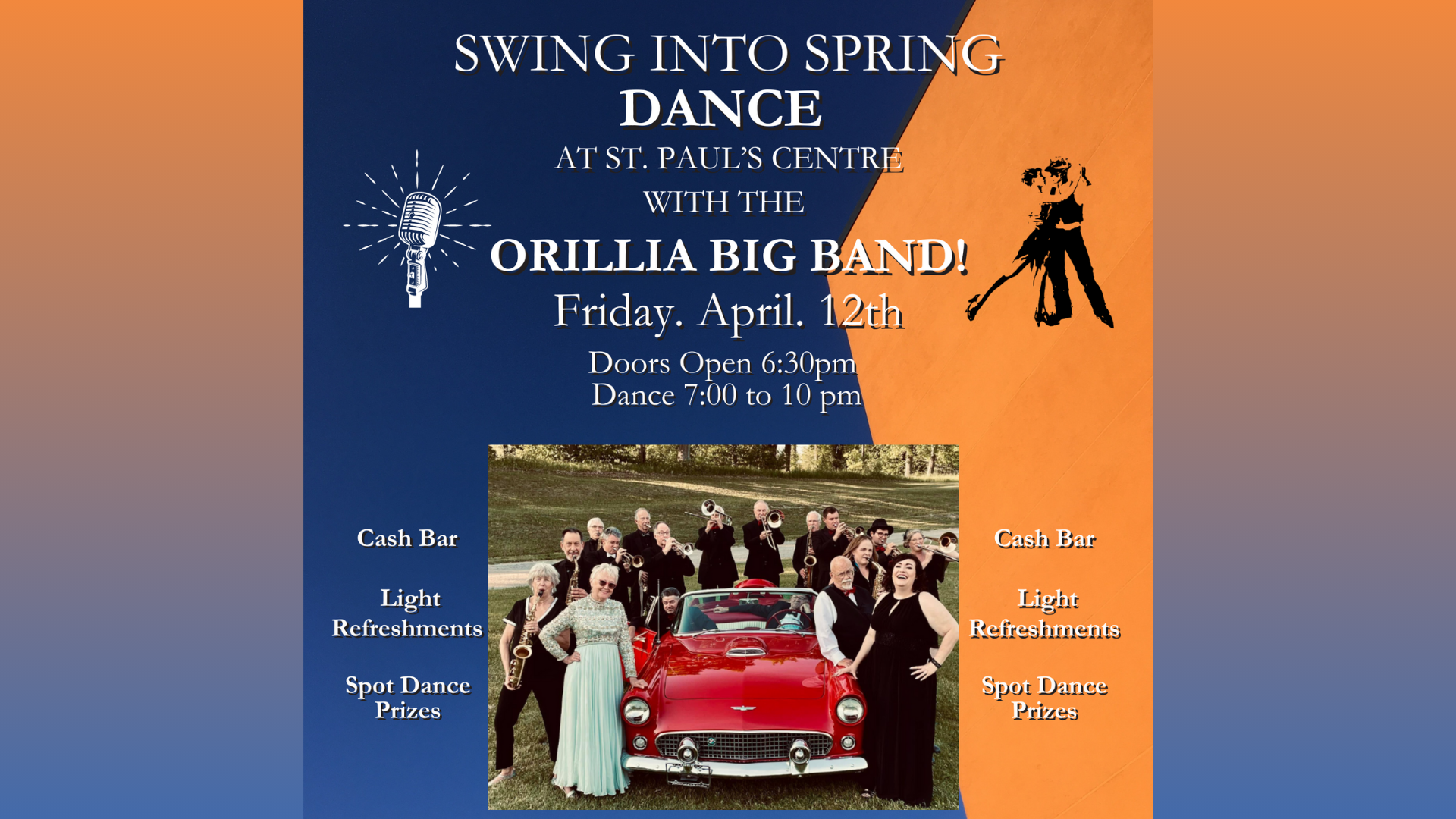 *CANCELLED* Swing into Spring Dance at St Paul's Centre with the Orillia Big Band