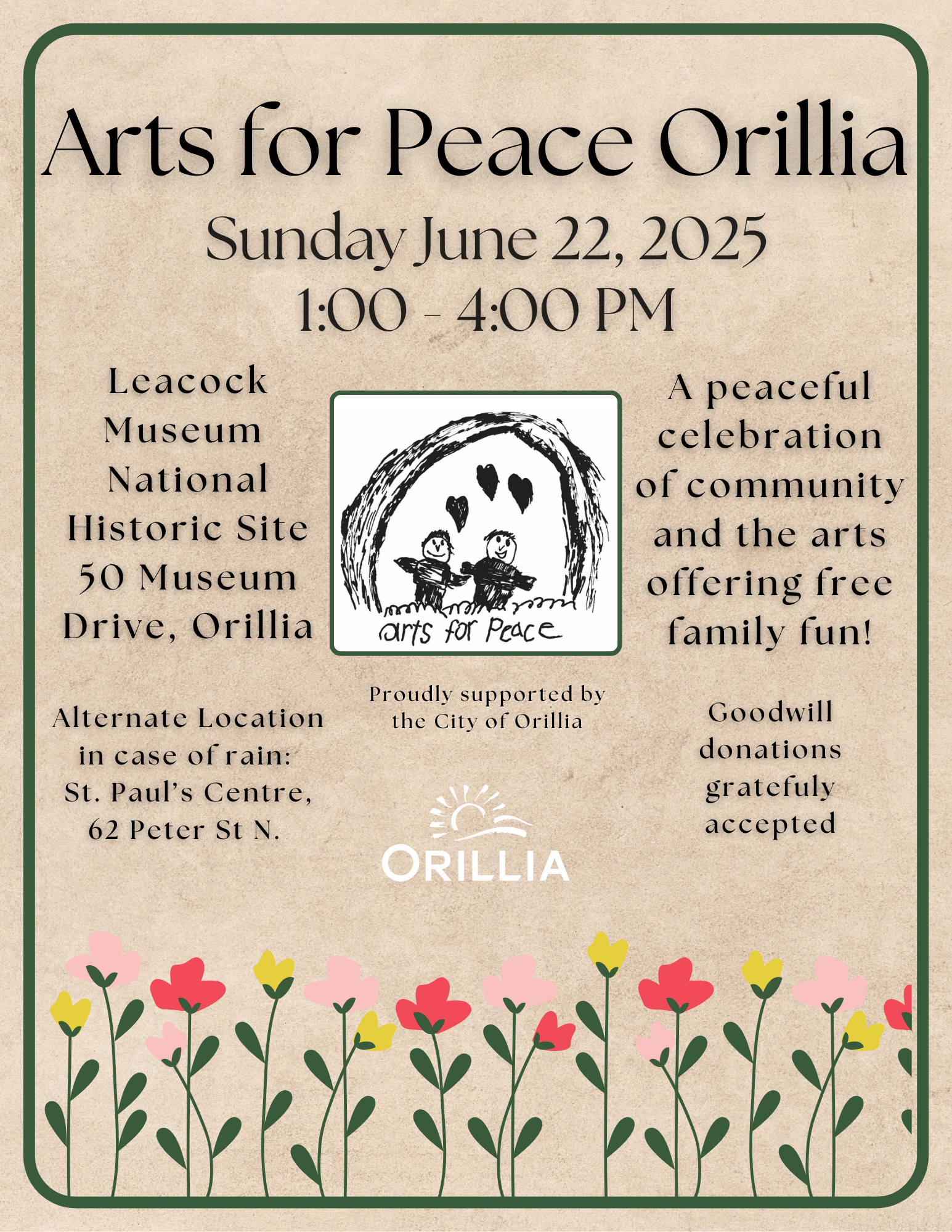 Arts for Peace 2025! Orillia
