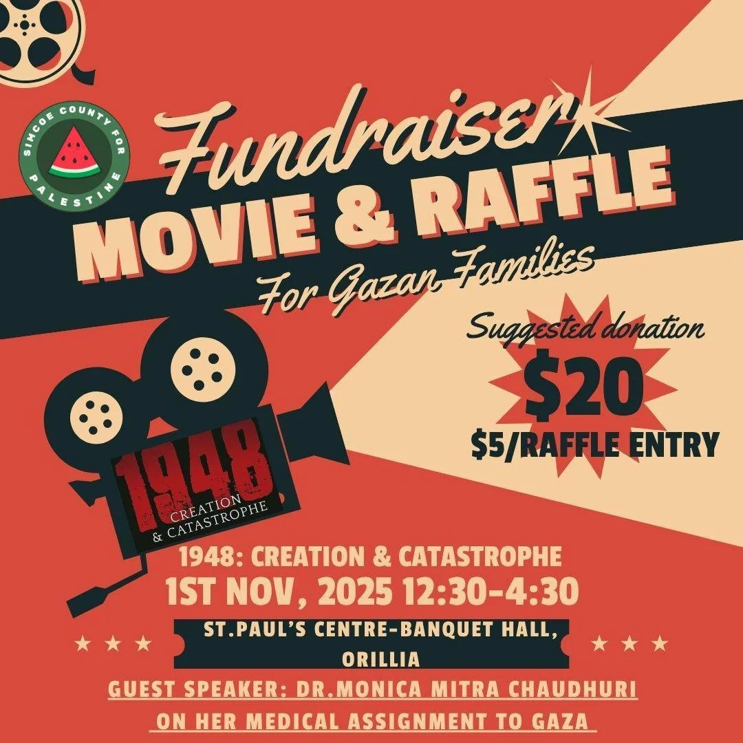 Fundraiser Movie &amp; Raffle For Gazan Families - Nov 1, 2025 
