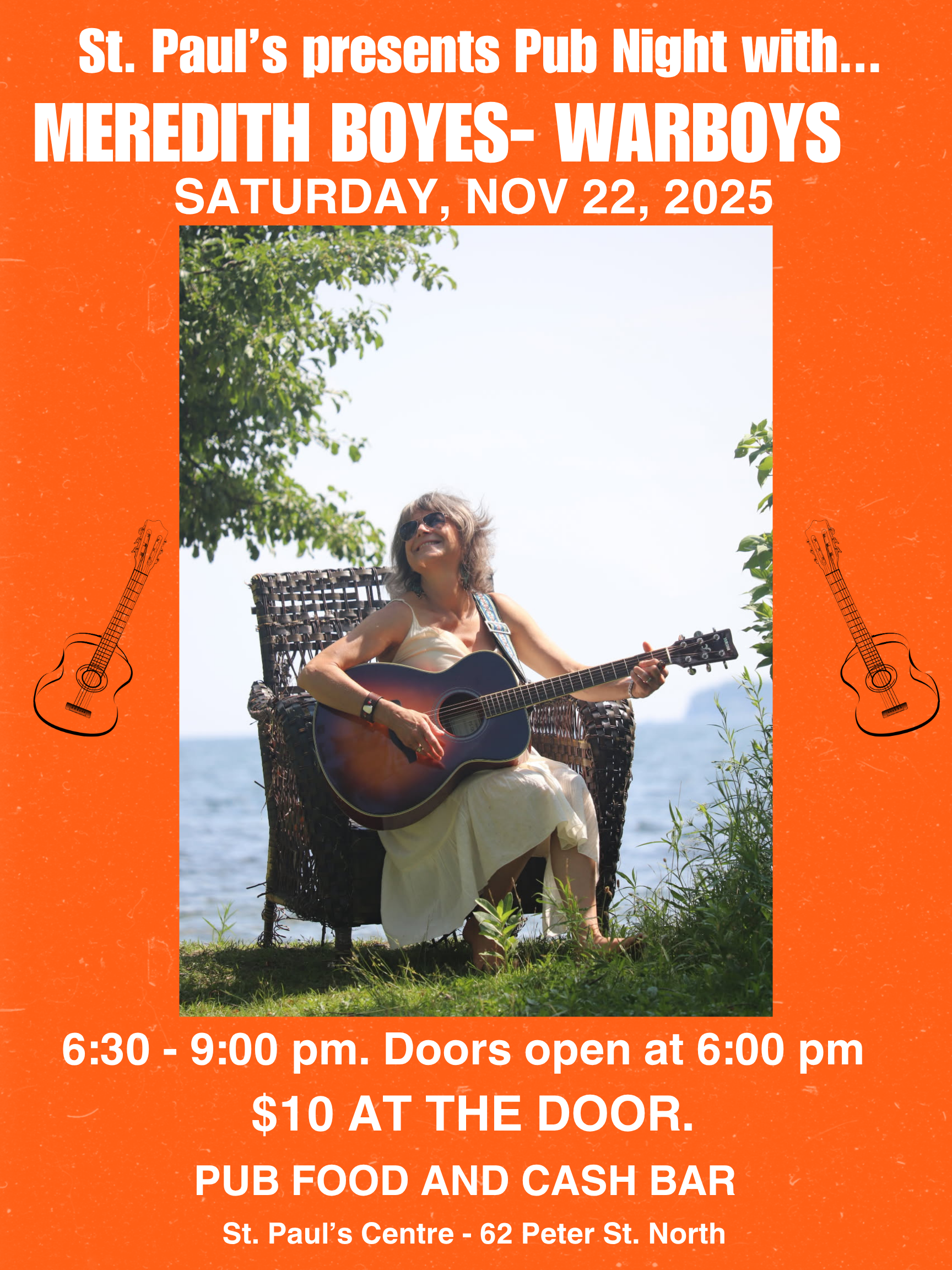 St. Paul's Centre presents  Pub night with Meredith Boyes-Warboys