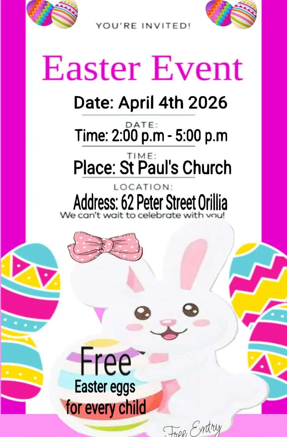 Easter Market - Saturday April 4 at St. Paul's Centre