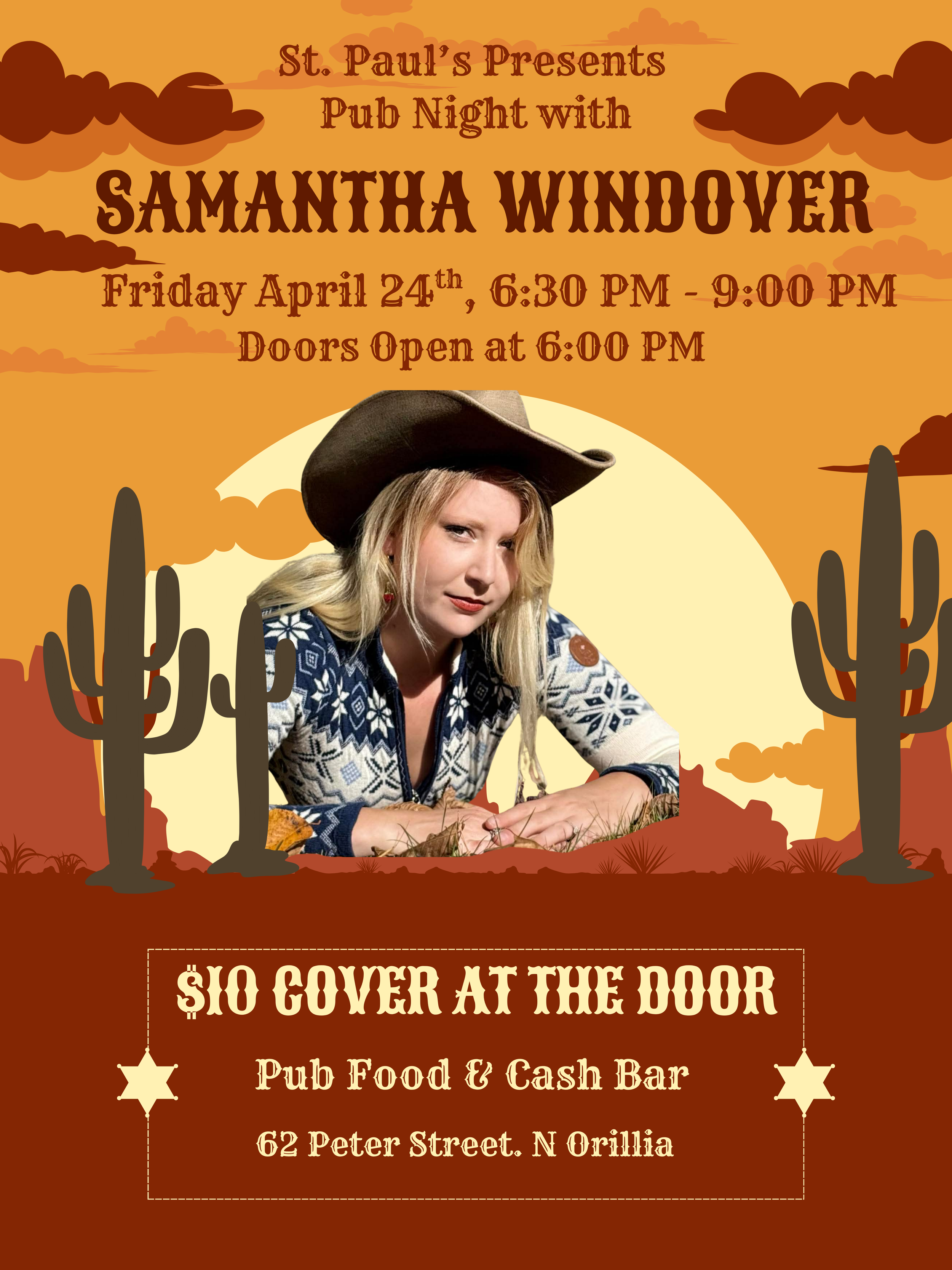 Samantha Windover LIVE at the St. Paul's Pub Night 