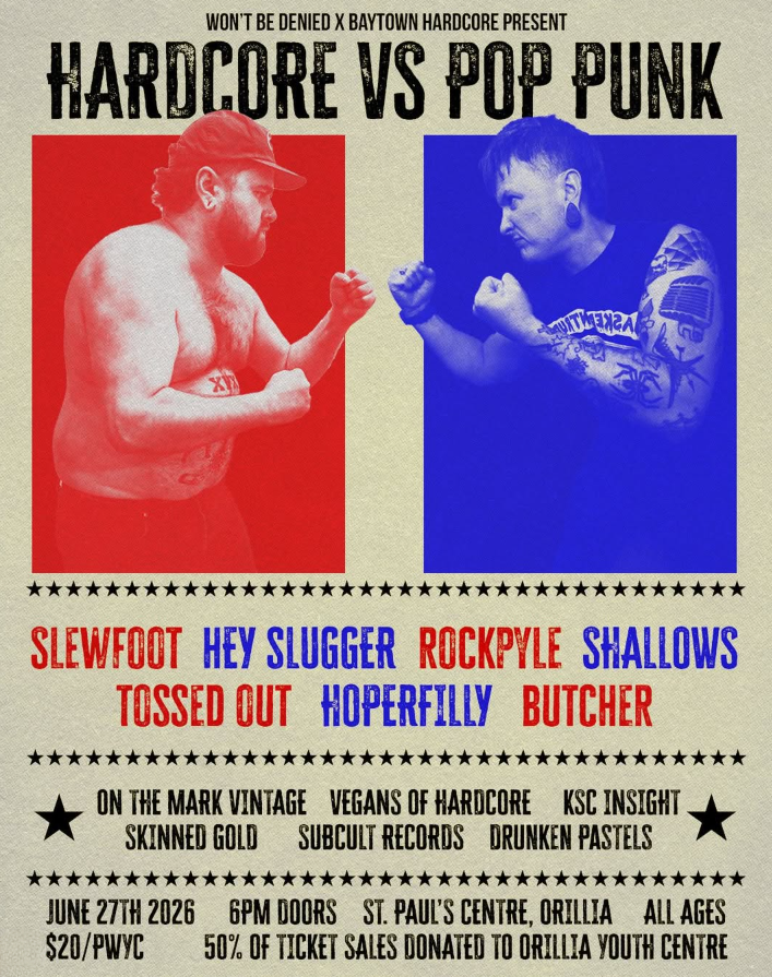 Hardcore vs Pop Punk -  A fundraiser for the Orillia Youth Centre