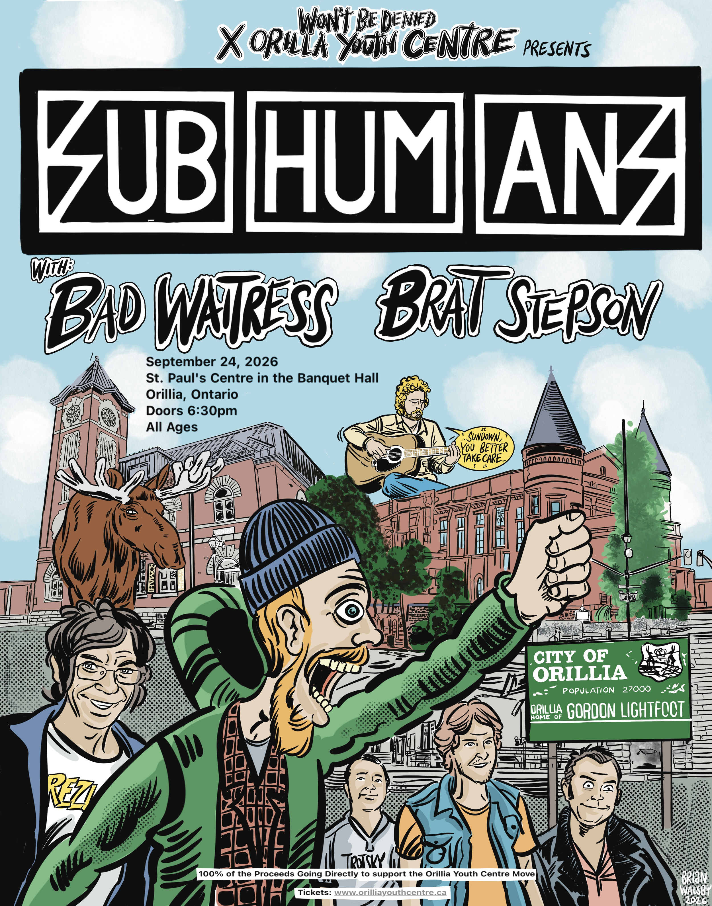 Subhumans UK W/ special guests Bad Waitress &amp; Brat Stepson at St. Paul's Centre