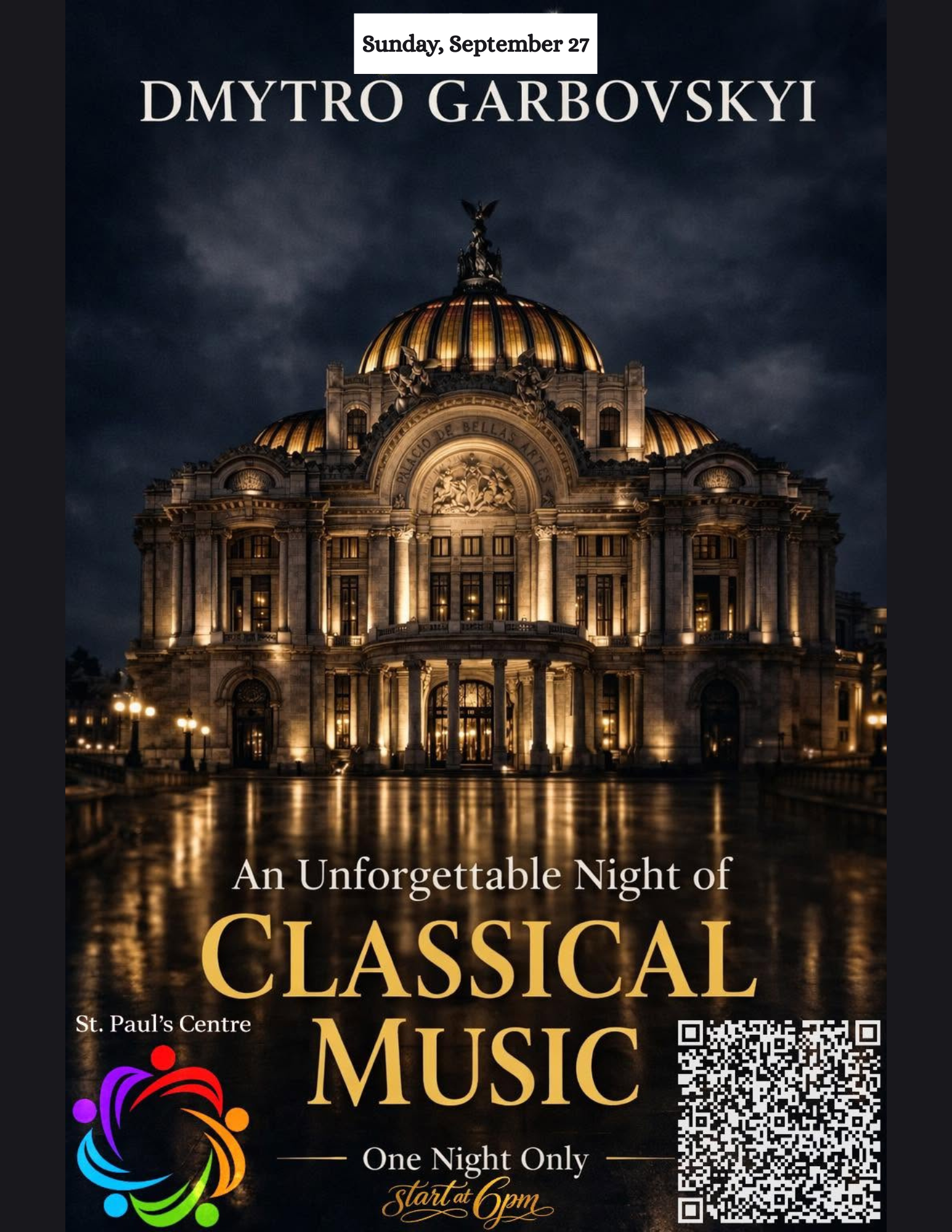 Dmytro Garbovskyi - An Unforgettable Night of Classical Music - Sept 27