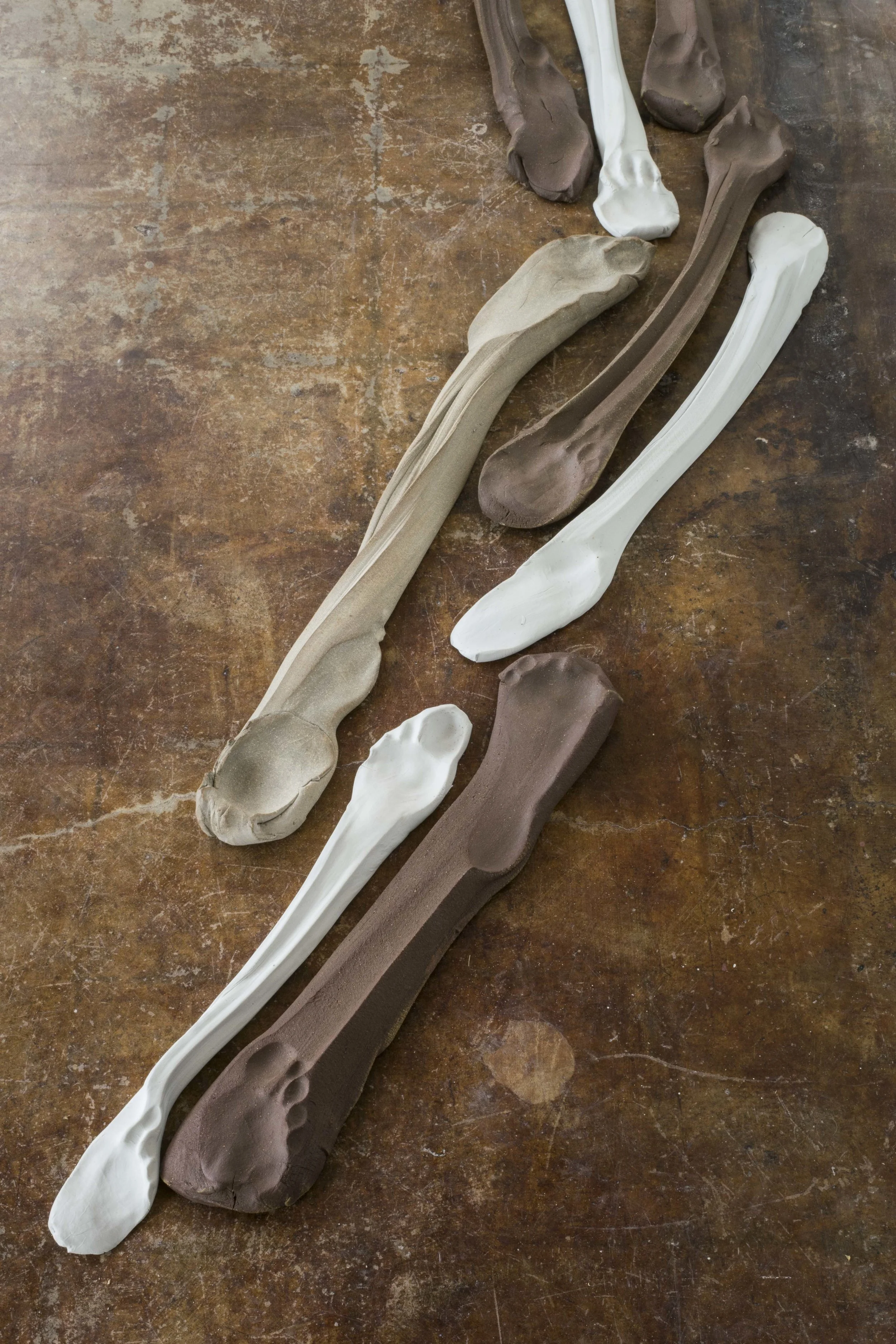 Vestiges, 2016 . Fired porcelain, stoneware and earthenware.
