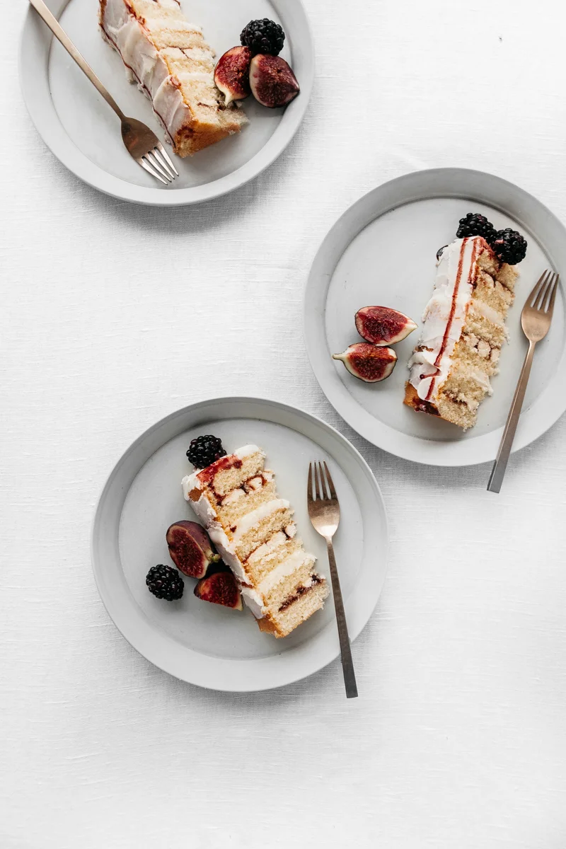 Blackberry and Fig Buttercream Cake