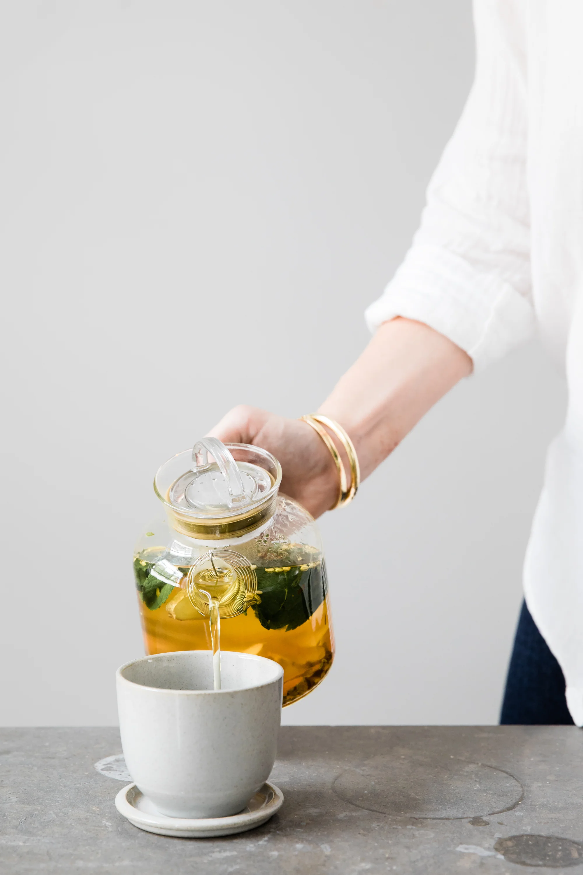 Turmeric, Ginger, and Mint Tea