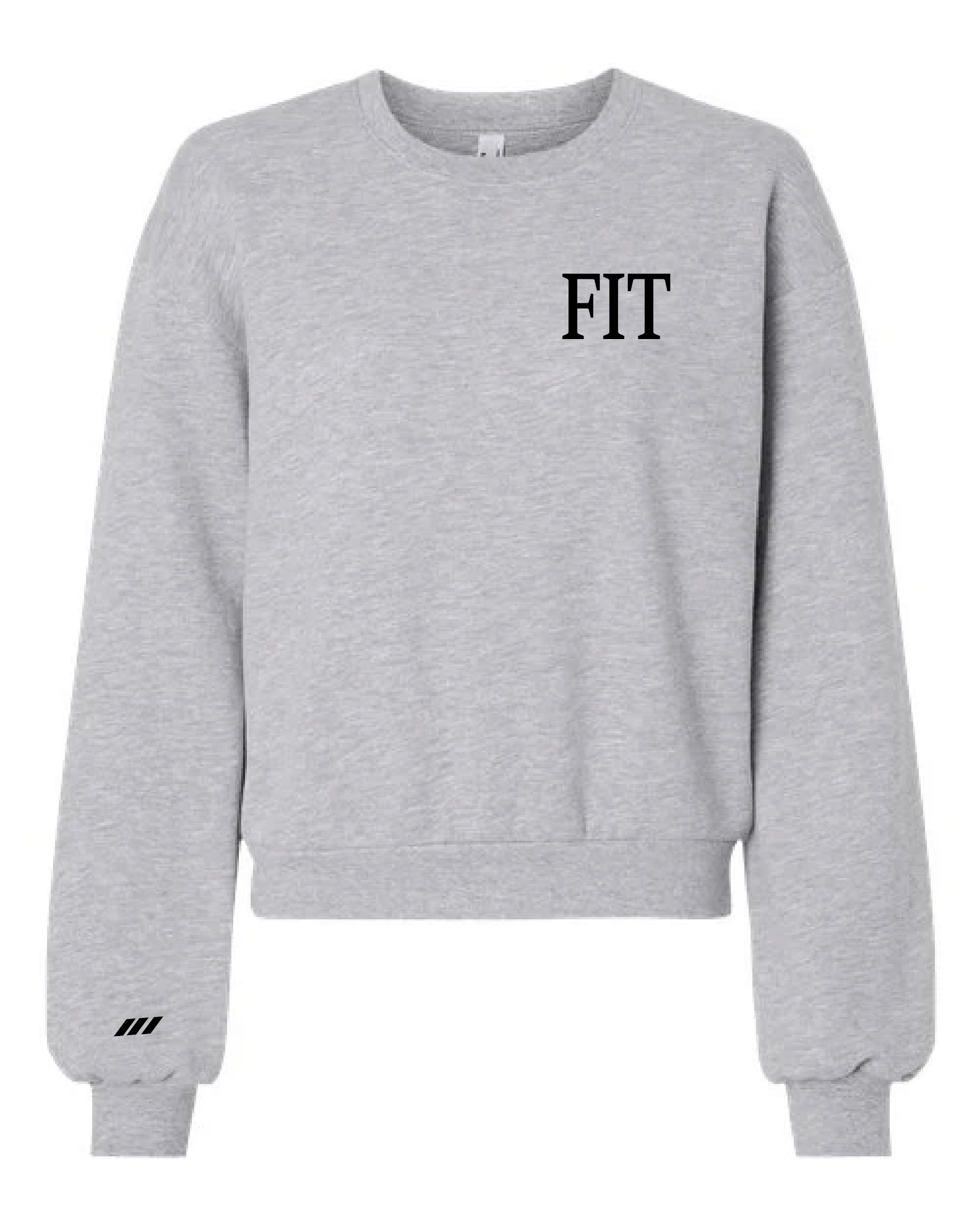 Ash Crop Sweatshirt FIT Front Black.png