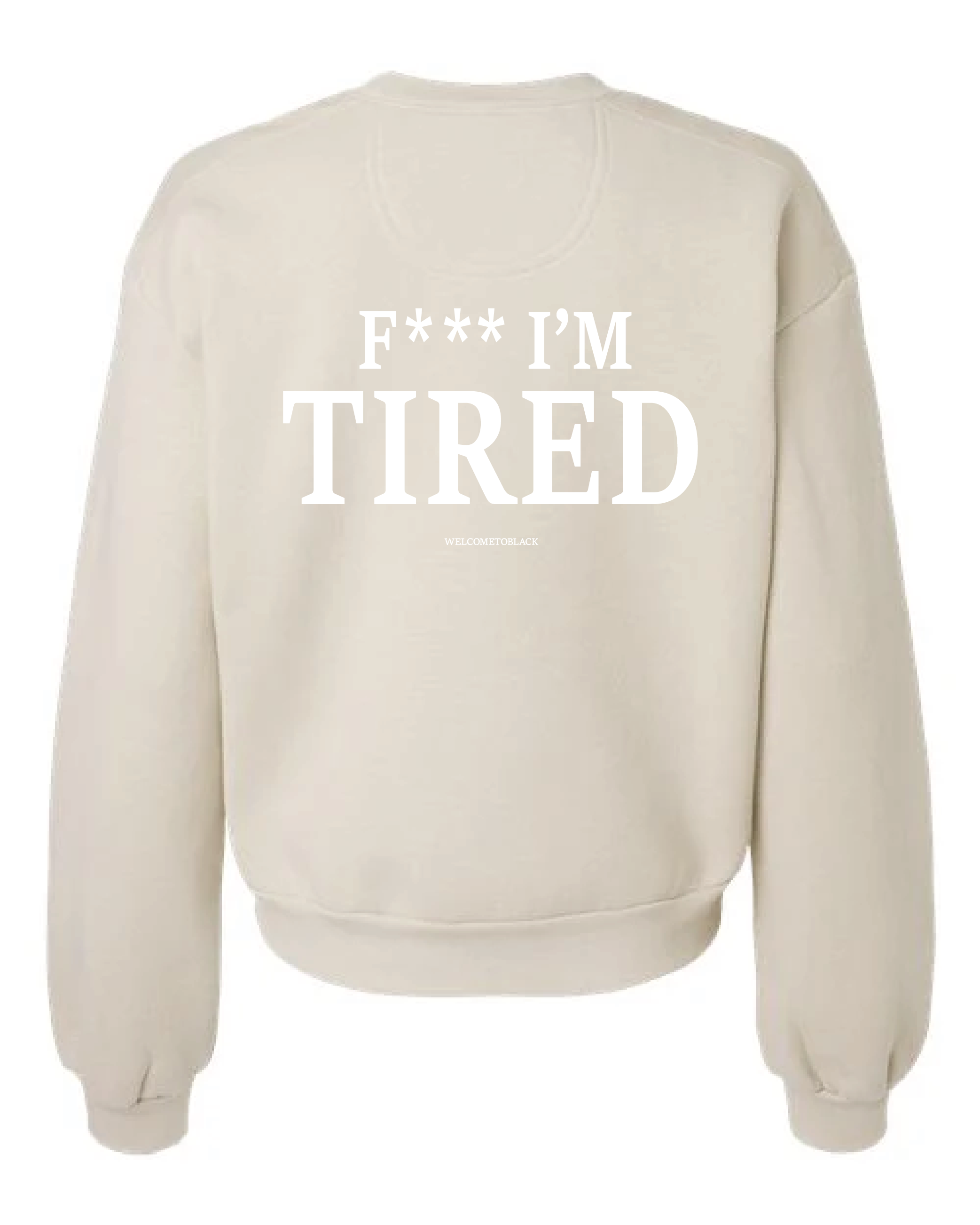 Women's Cream FIT Crop Sweatshirt