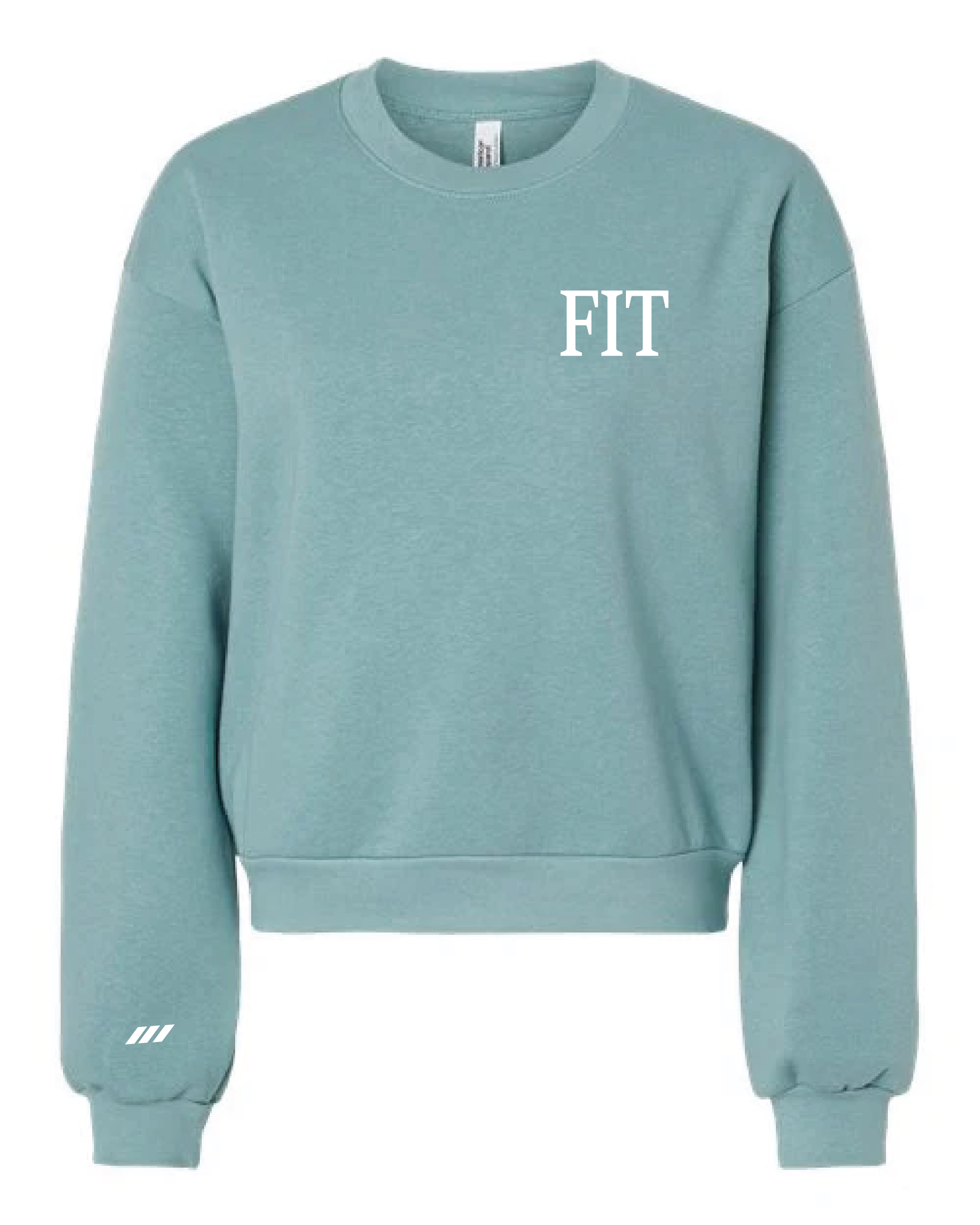 Artic Crop Sweatshirt FIT Front White.png