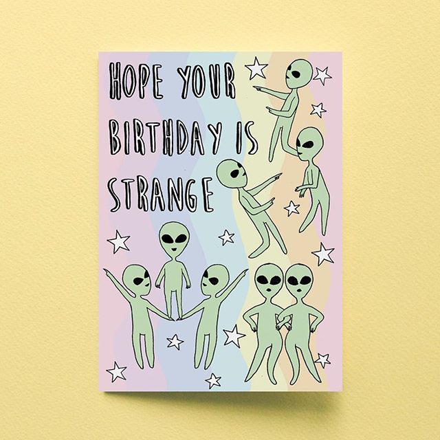 I originally made this card for my brother on his birthday. He is my most special, far-out friend whose company makes me radiate with joy. This card is meant to be gifted to your most radical human 👽✌️