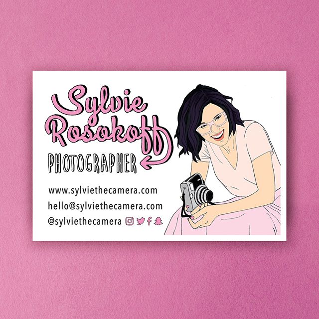 Added a whole section of custom projects to the H+H site, so I'll be sharing what I've been working on recently here and there. These cute little business card were designed for my dear @sylviethecamera. Swipe for the beautiful photo she took of her 