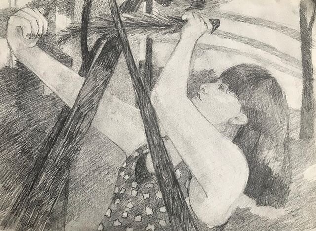 Drawing for the day. Still building bowers. ✨

Pencil on Paper, 9&rdquo;x12&rdquo;
.
.
.
#drawing #worksonpaper #buildabower #contemporaryart #figurativeart #figurativedrawing #graphitedrawing #artcurator #womenpaintingwomen #womenartists