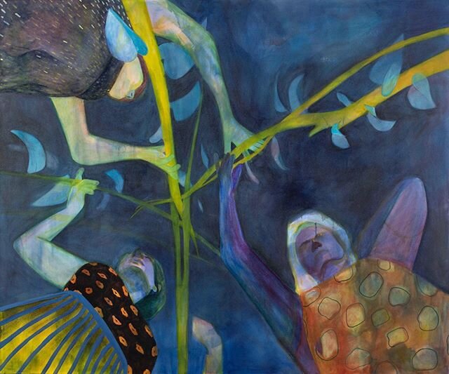 &lsquo;Let&rsquo;s Name the Missing Moon&rsquo;, Acrylic on Canvas, 60&rdquo;x72&rdquo;, 2020
.
This painting is part of my exhibition with @mindysolomongallery and curator @wanderlustflaneur in Miami 🌕
🌗
🌒
🌑
#contemporaryart #contemporarypaintin